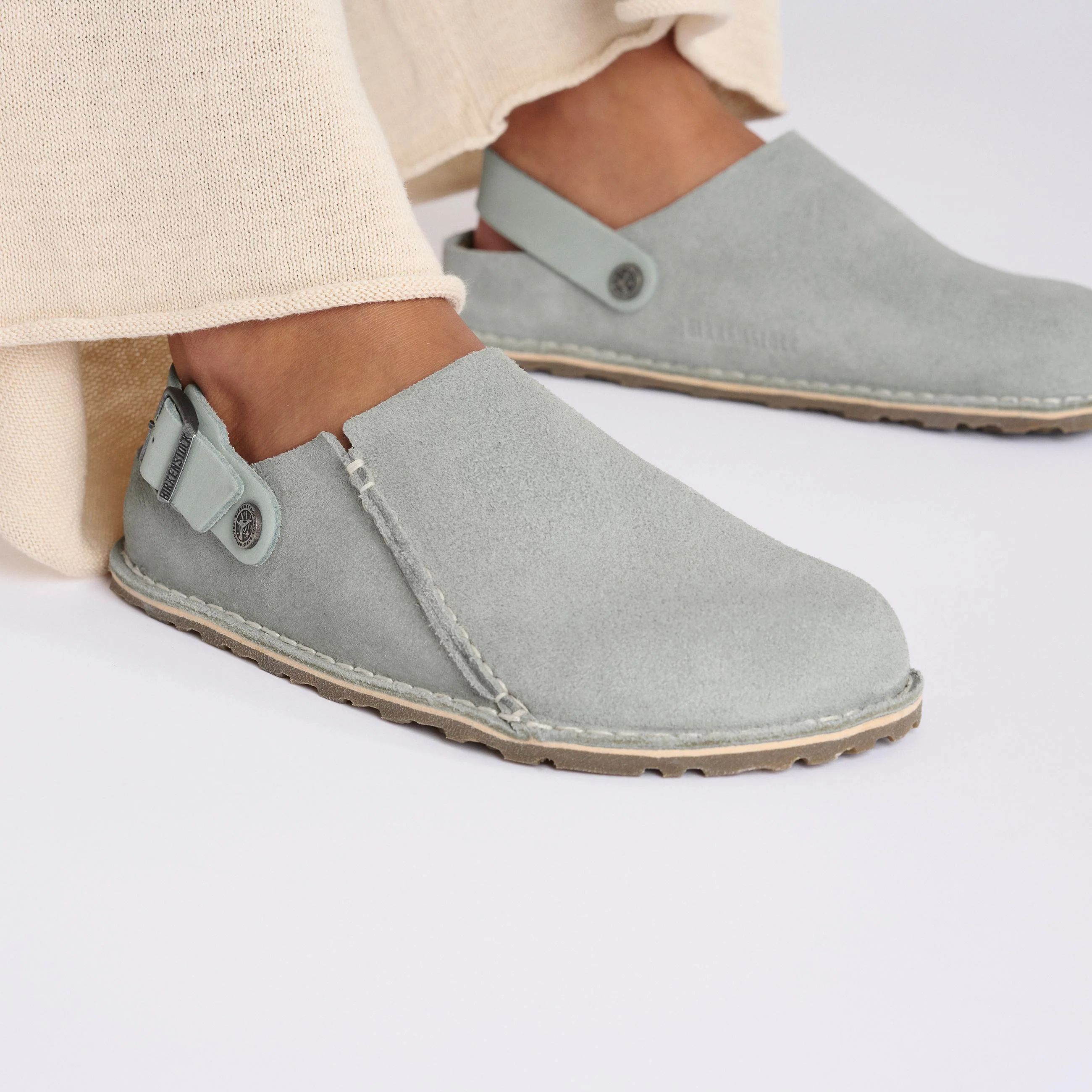 Lutry Pure Sage Suede Leather - Image 6