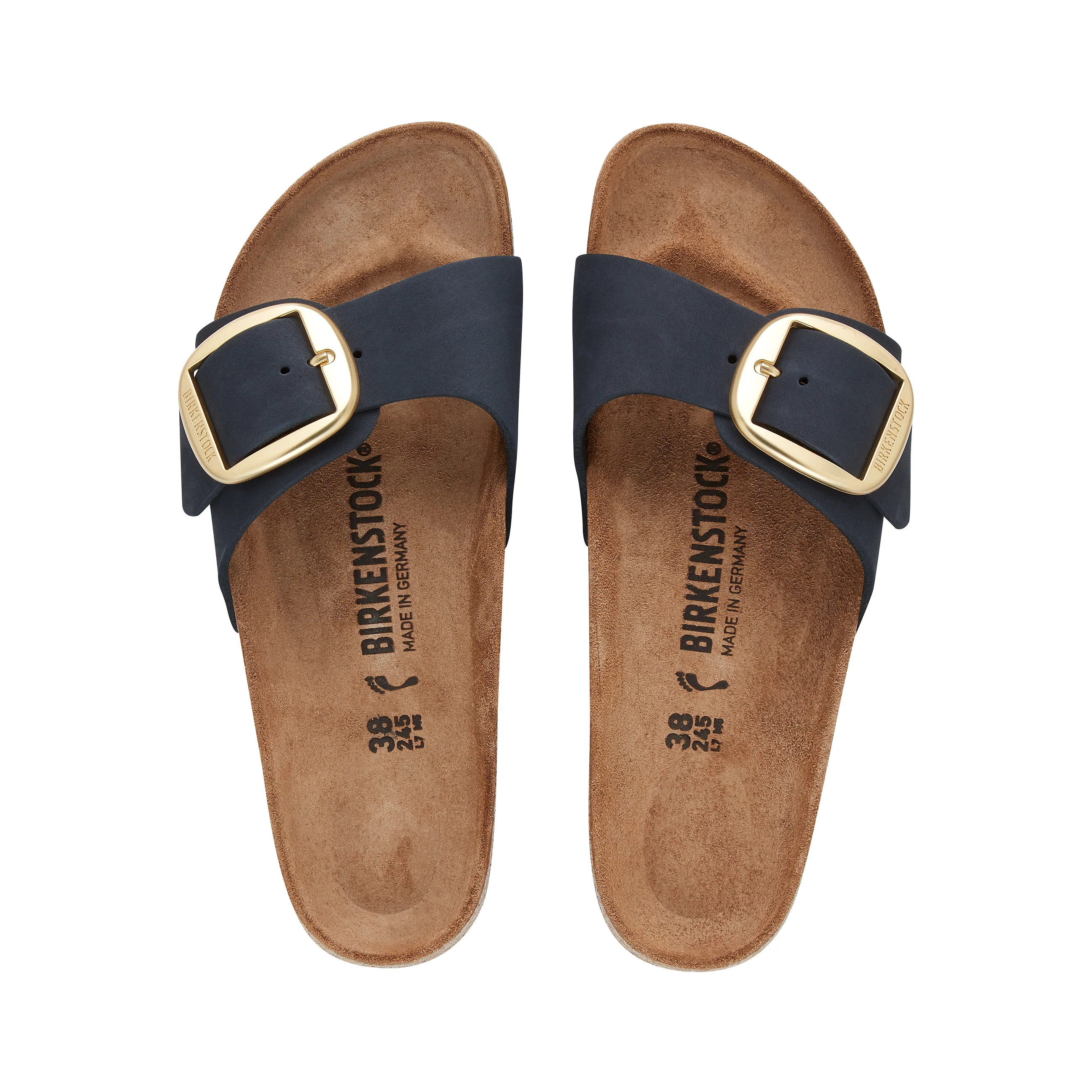 Madrid Big Buckle Midnight Nubuck Leather - Image 3