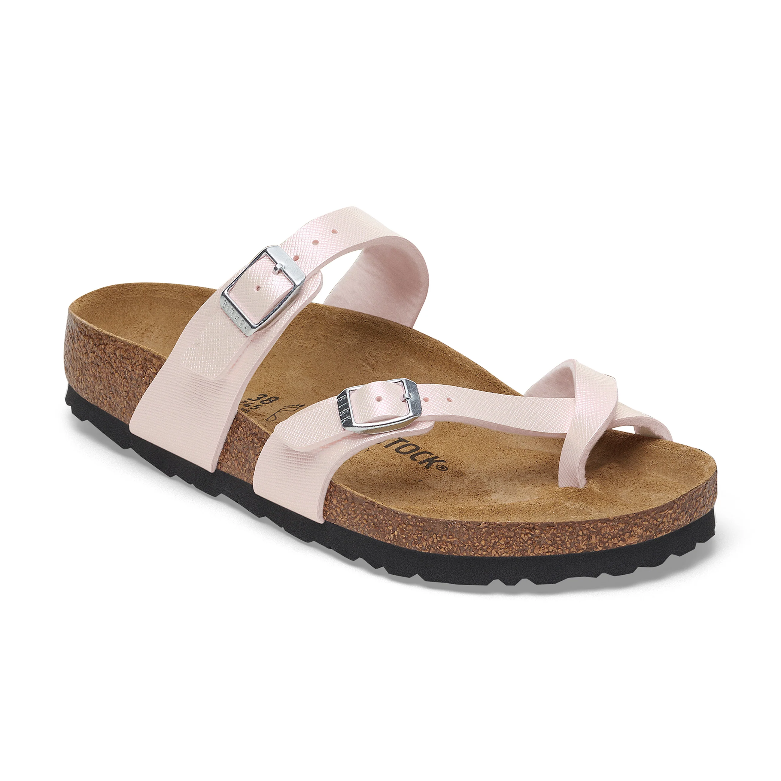 Mayari Saffiano Iridescent Light Rose Embossed Birko-Flor