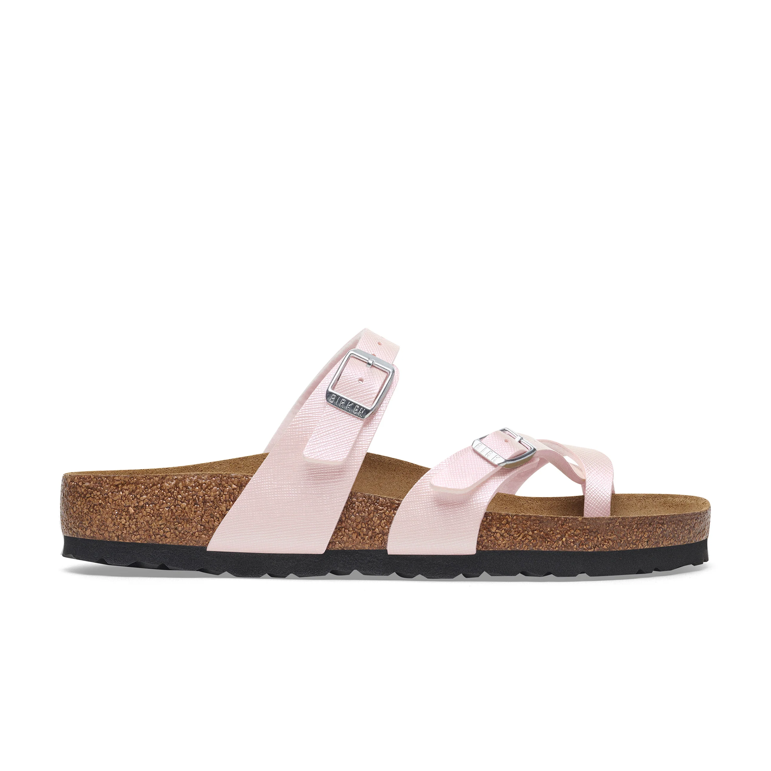 Mayari Saffiano Iridescent Light Rose Embossed Birko-Flor - Image 2