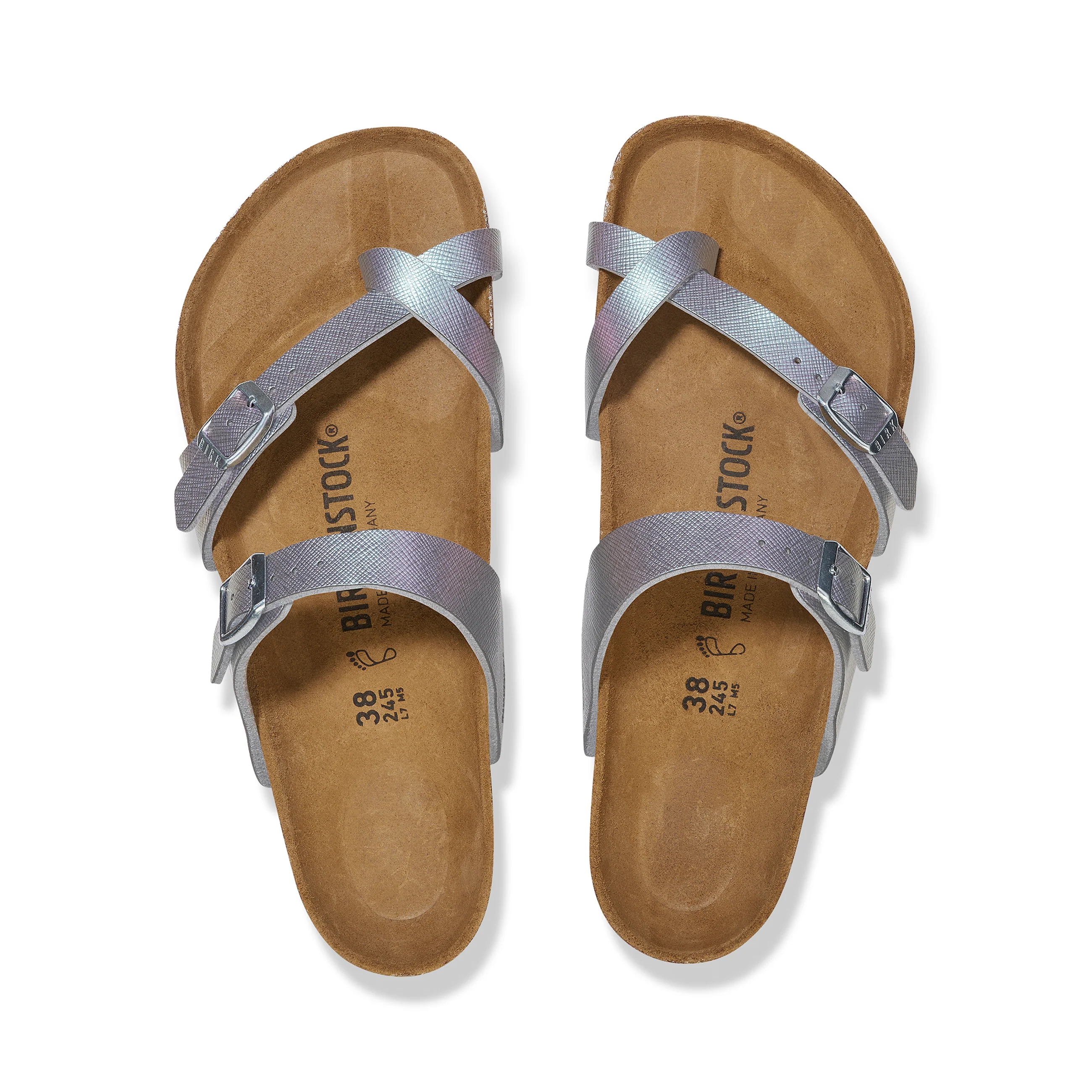 Mayari Saffiano Iridescent Viola Embossed Birko-Flor - Image 3