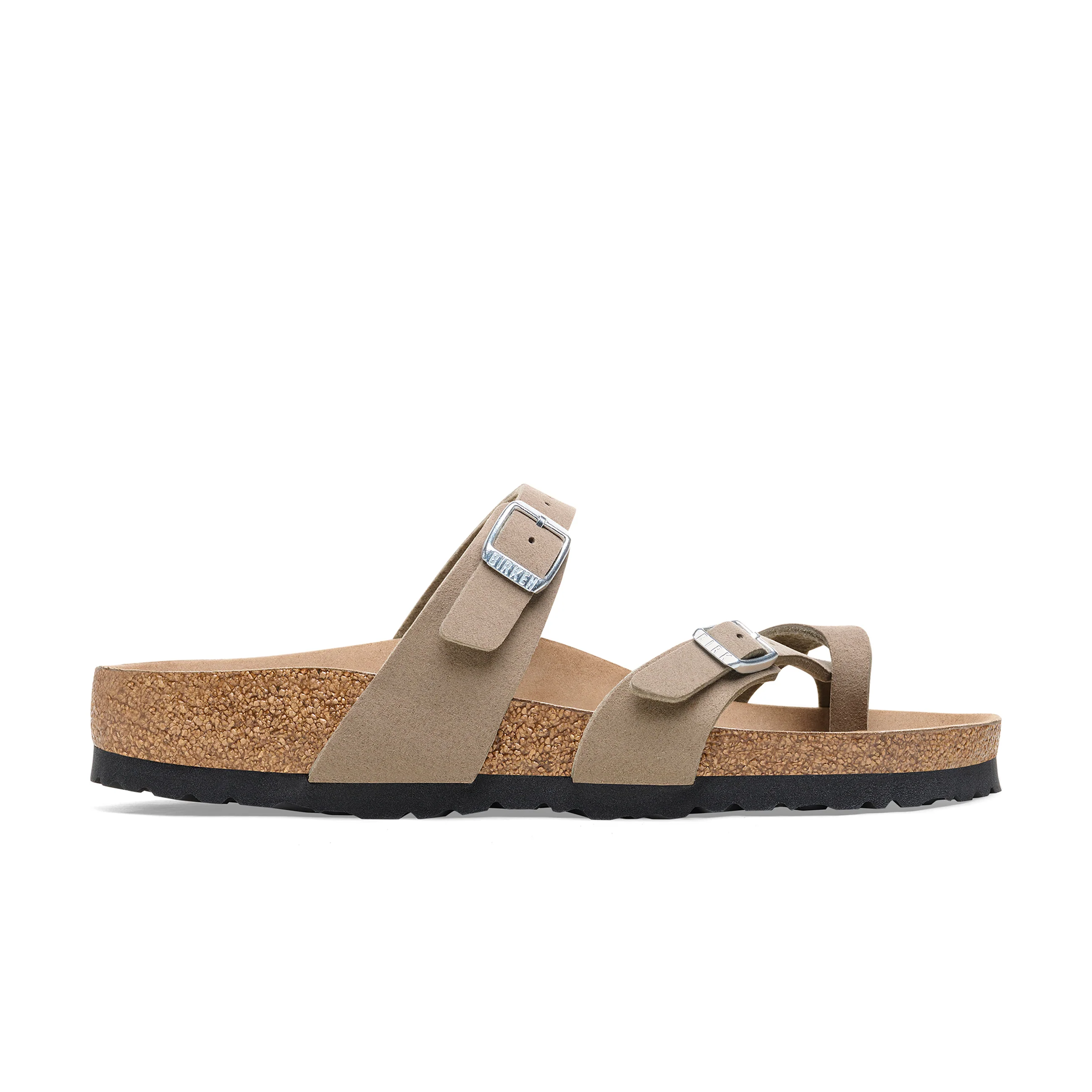 Mayari Vegan Grey Taupe Synthetic Soft Birki - Image 2
