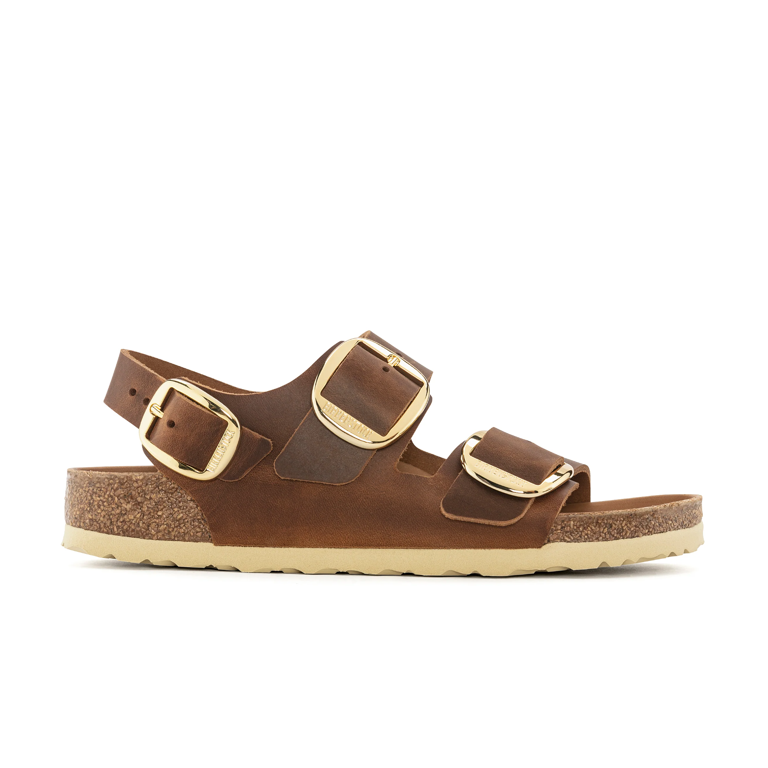Milano Big Buckle Cognac Oiled Leather - Image 2