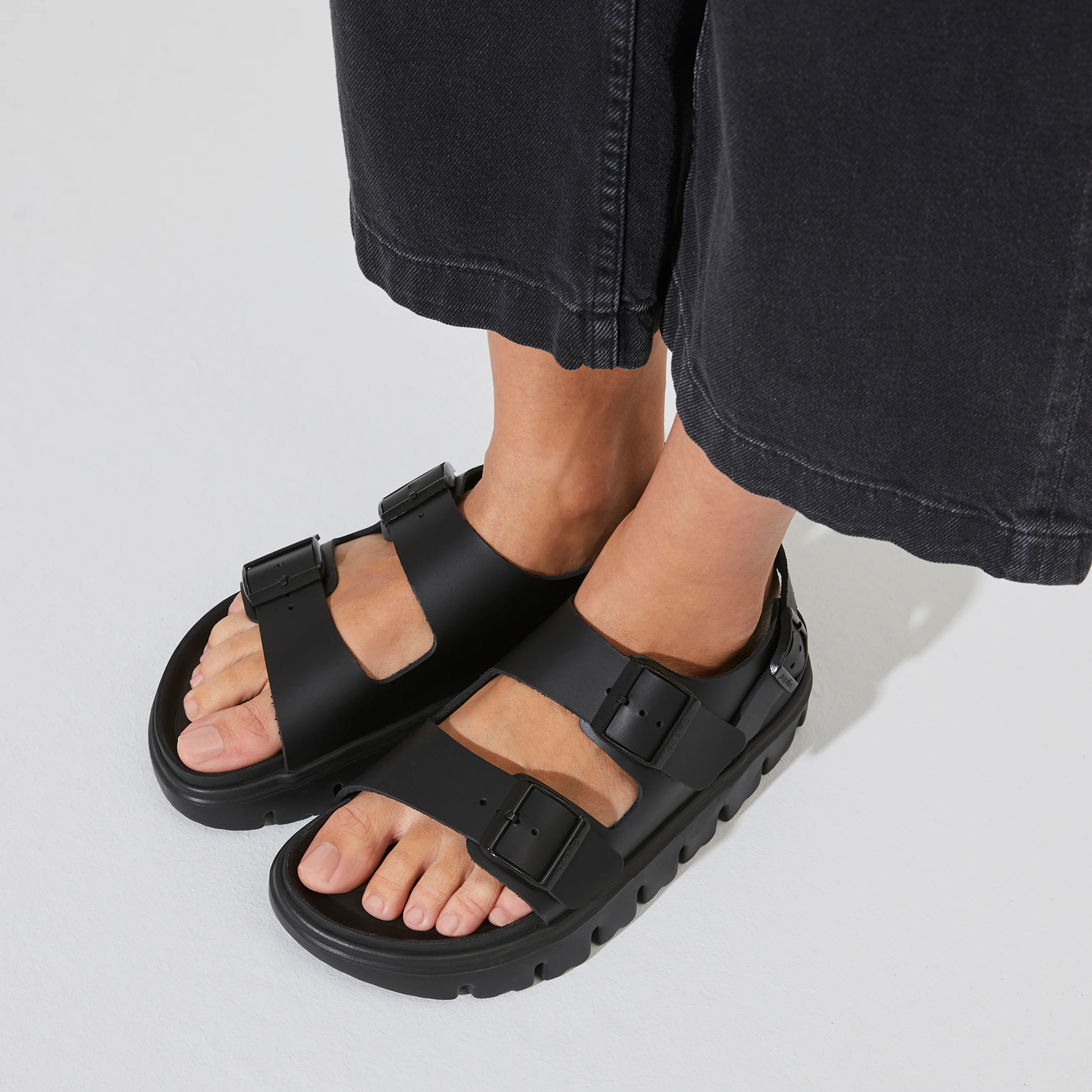 Milano Chunky Exquisite Black Smooth Leather - Image 6