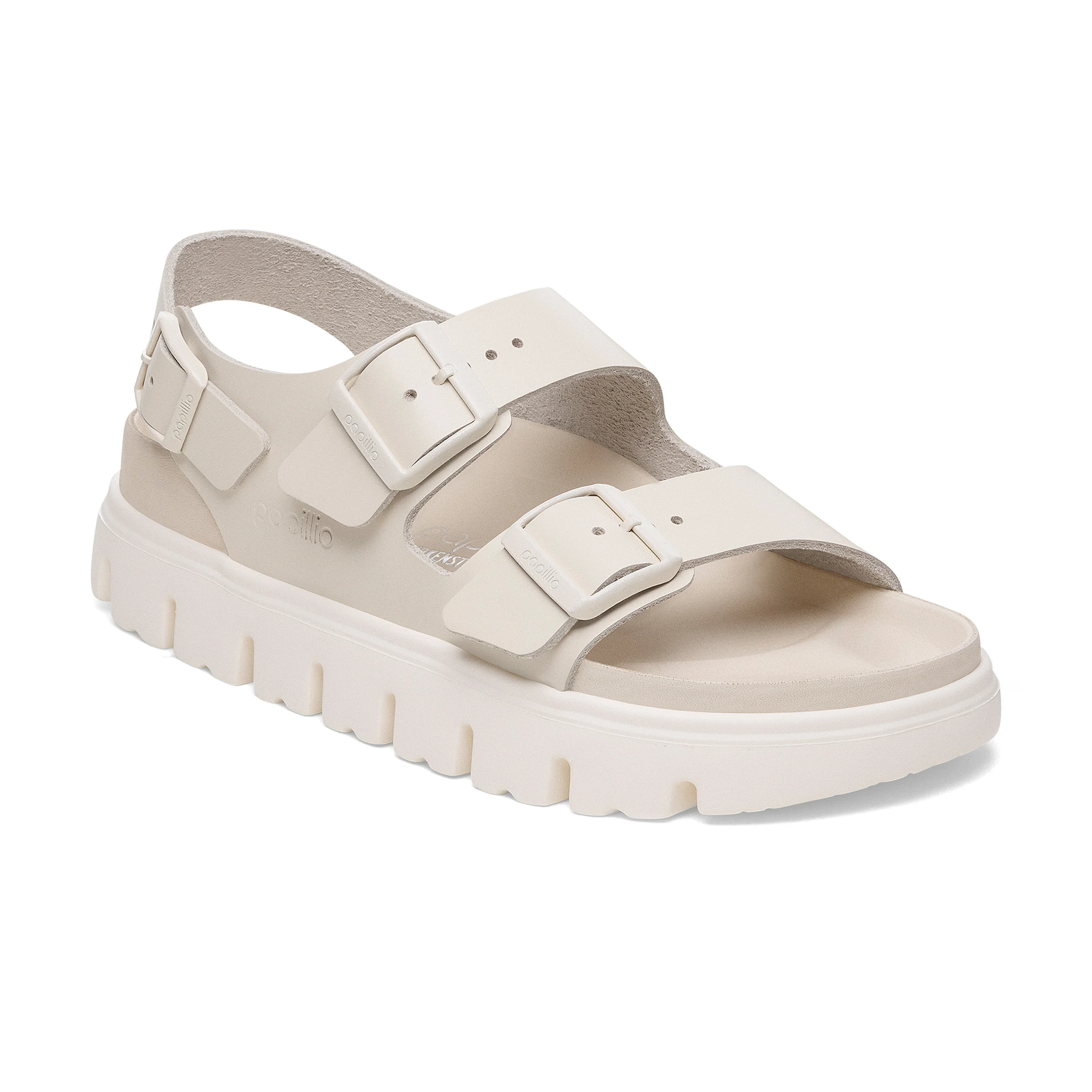 Milano Chunky Exquisite Eggshell Smooth Leather