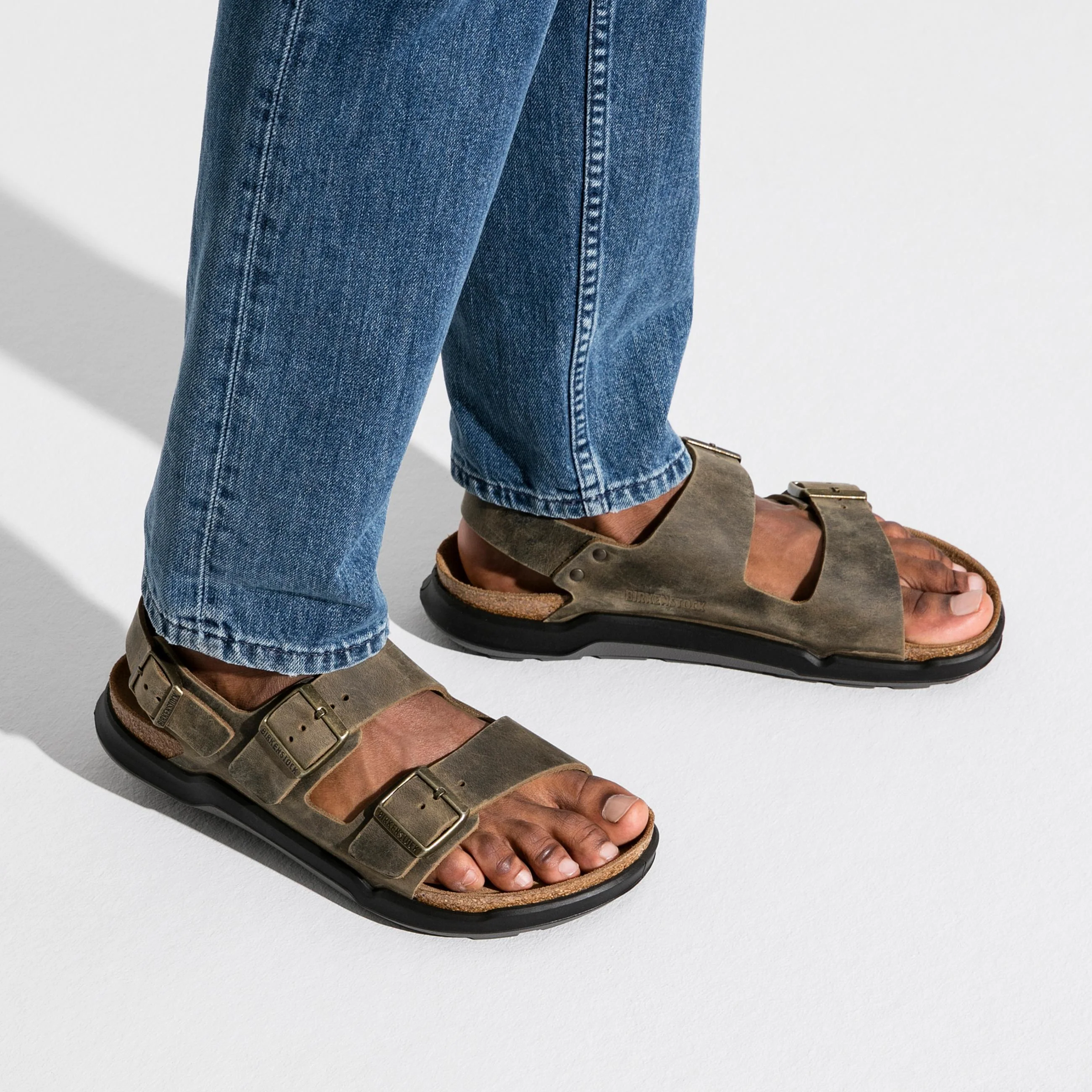 Milano Cross Town Arctic Faded Khaki Waxy Leather - Image 6
