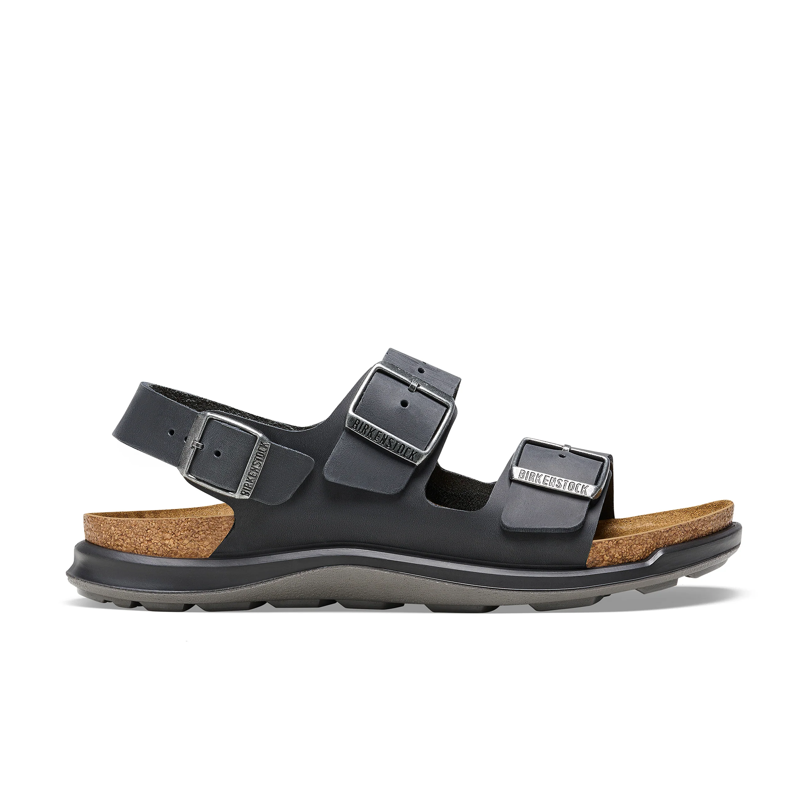 Milano Cross Town Black Oiled Leather - Image 2