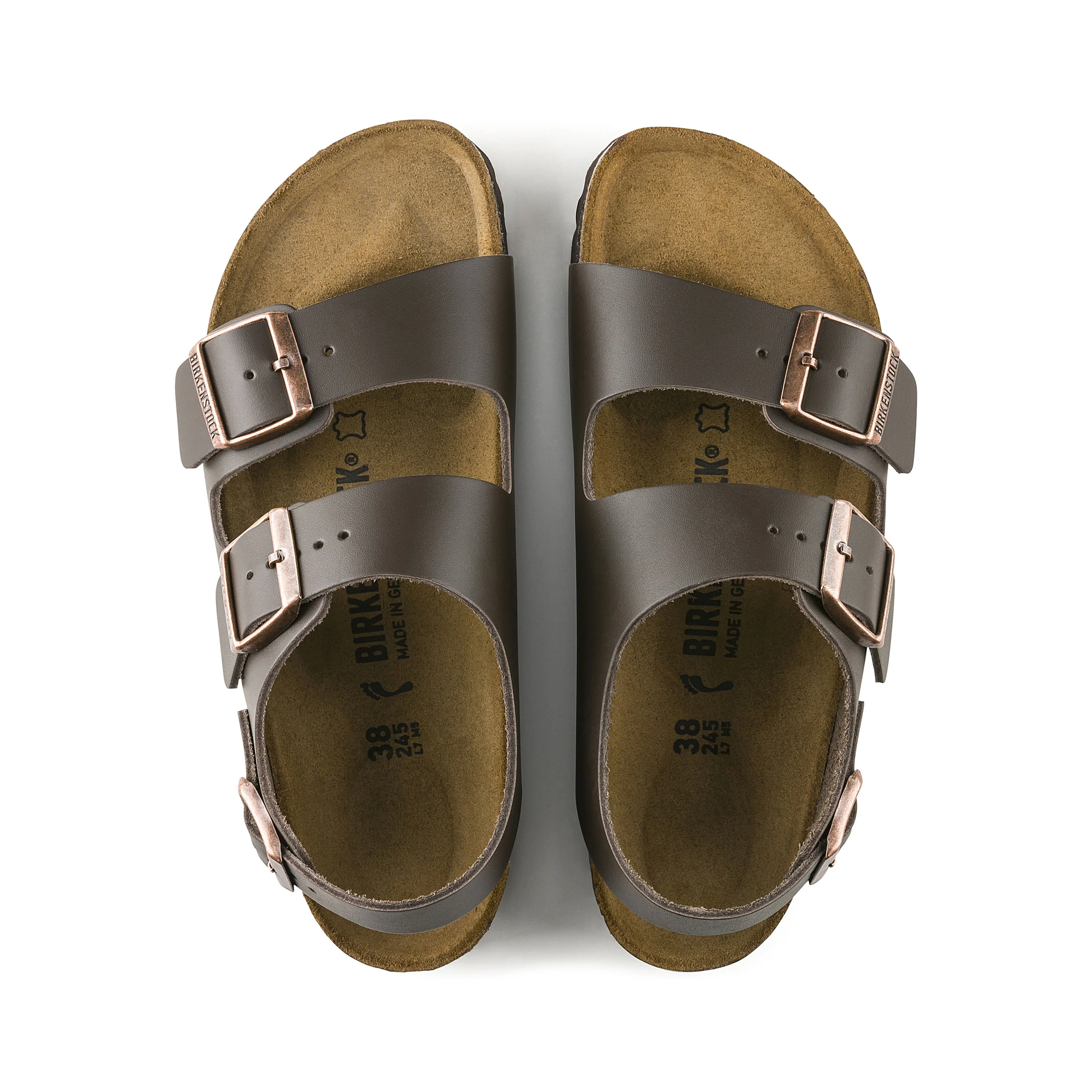 Milano Dark Brown Smooth Leather - Image 3