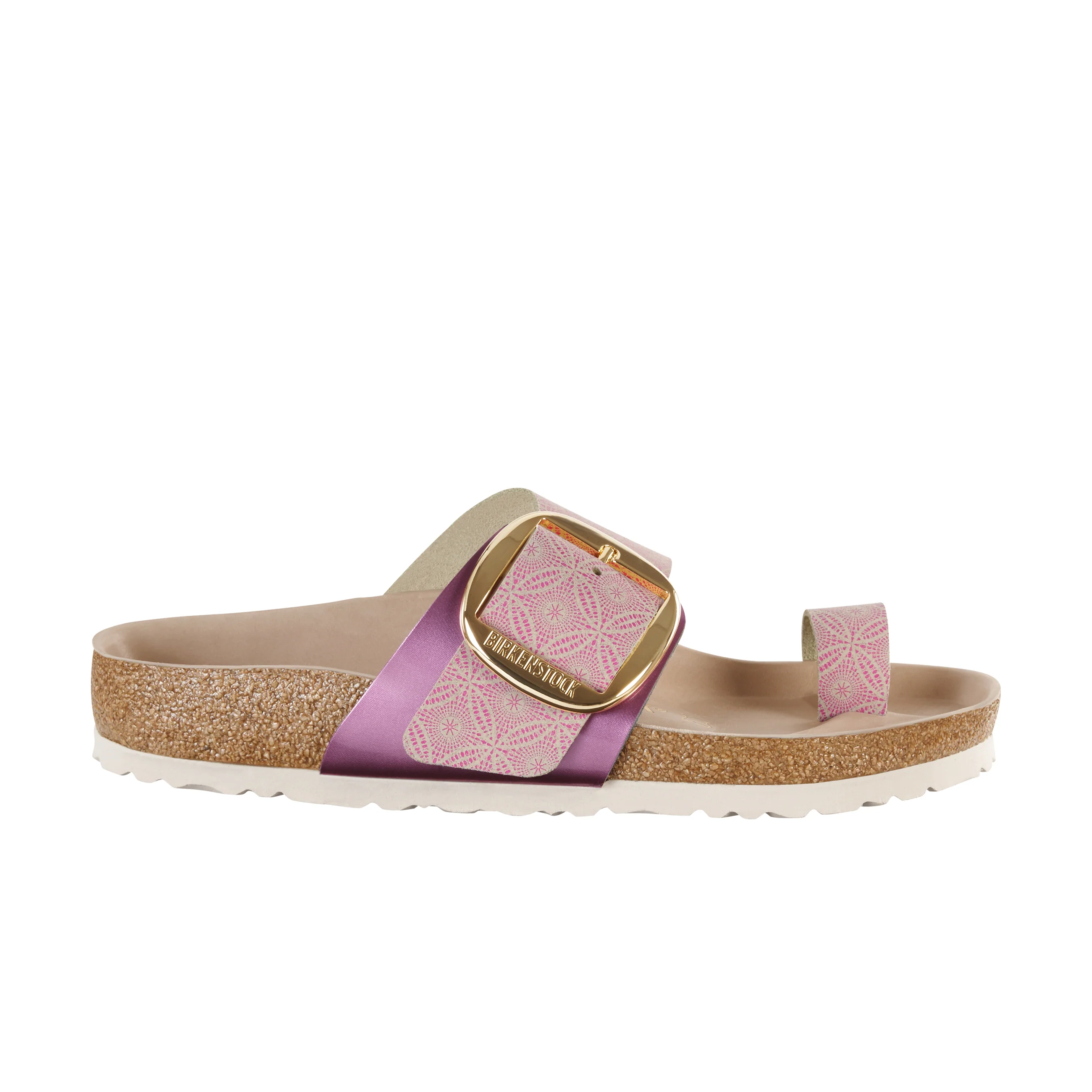 Mirarmar Big Buckle Cermaic Pattern Rose Natural Leather - Image 2