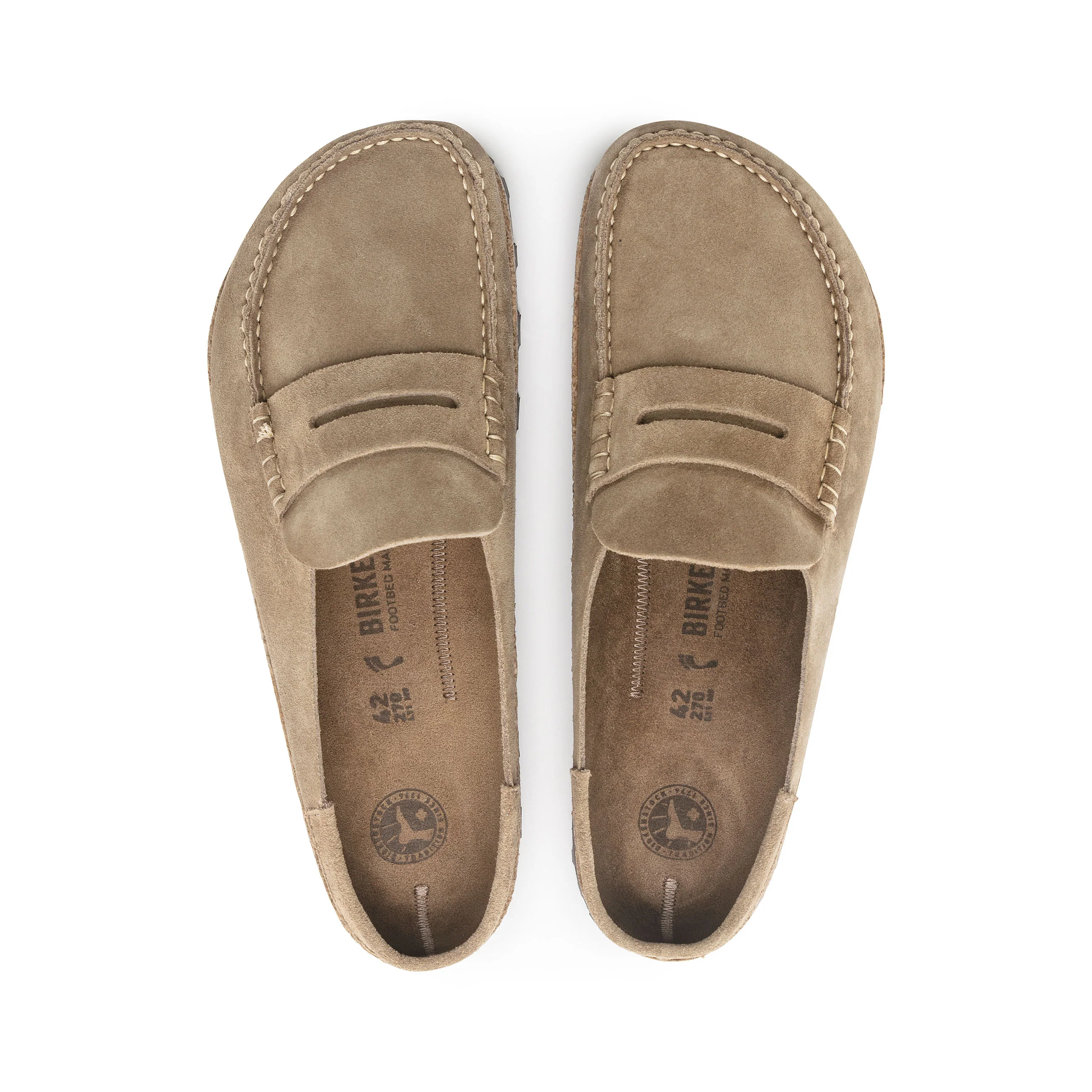 Naples Taupe Suede Leather - Image 3