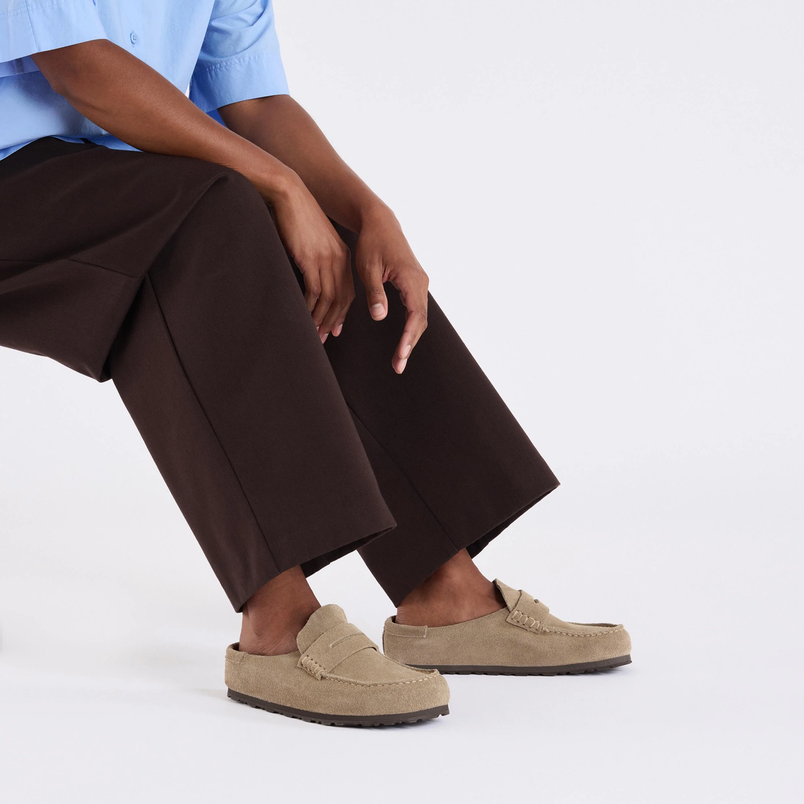 Naples Wrapped Taupe Suede Leather - Image 5