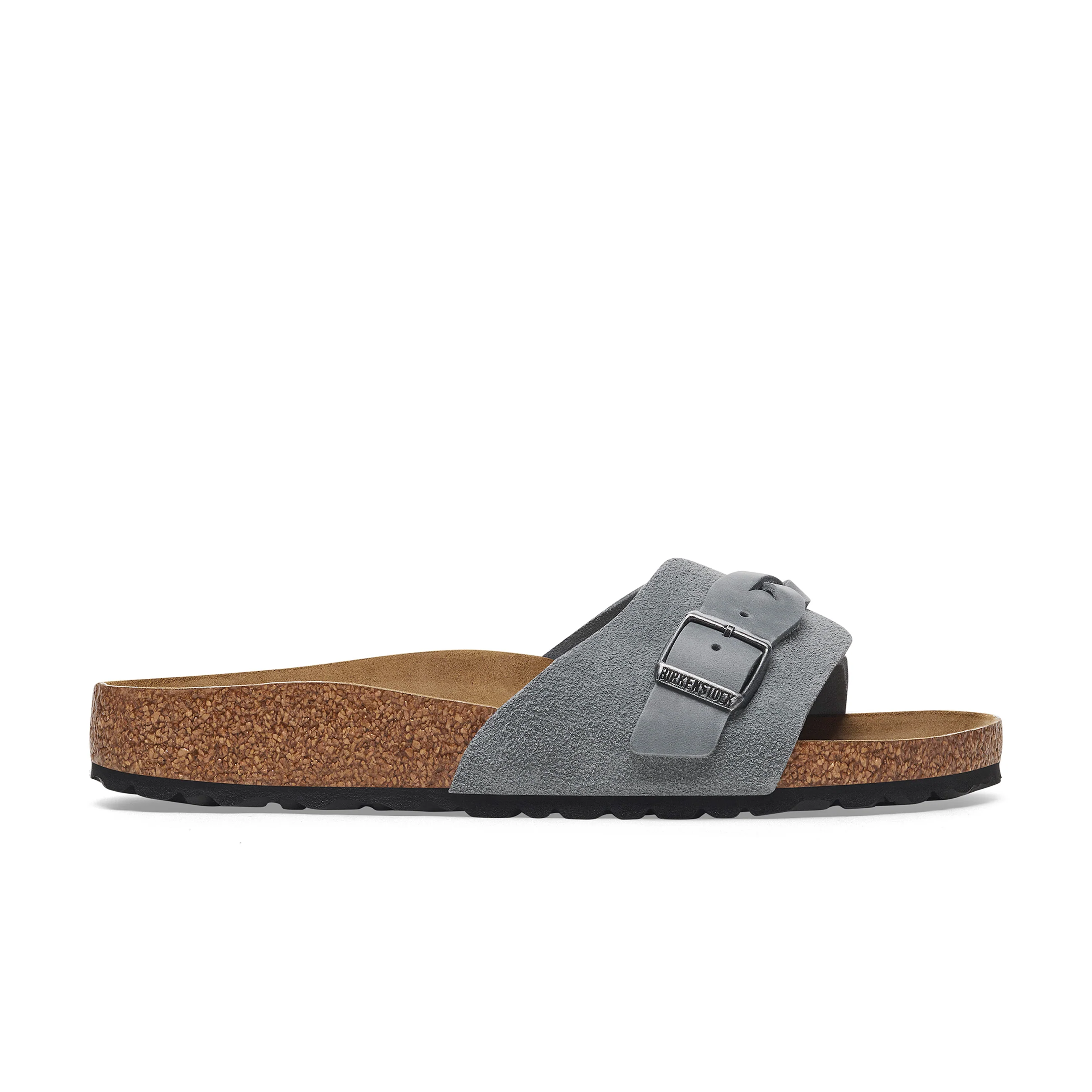 Oita Braided Basalt Grey Suede Leather - Image 2