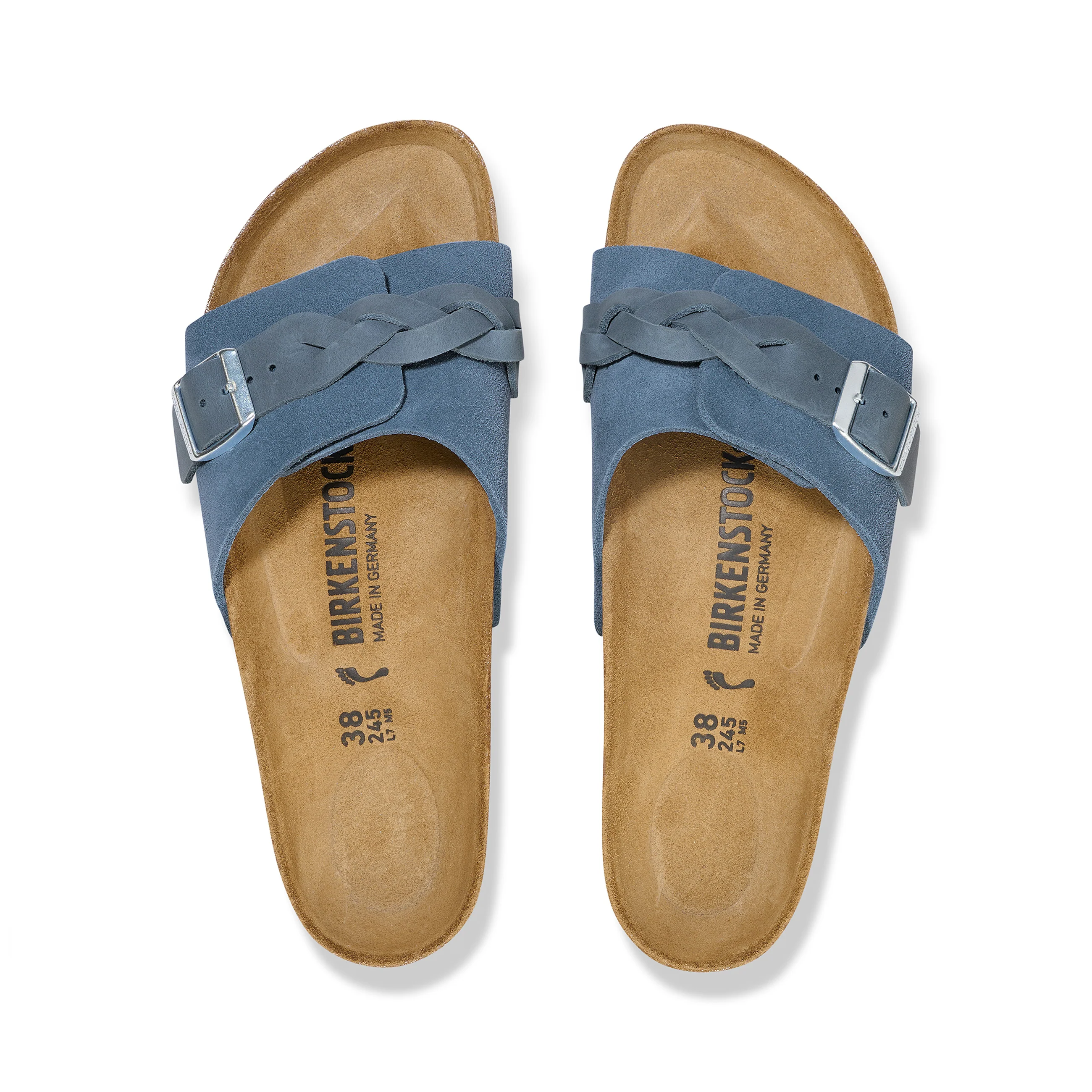 Oita Braided Elemental Blue Suede Leather - Image 3