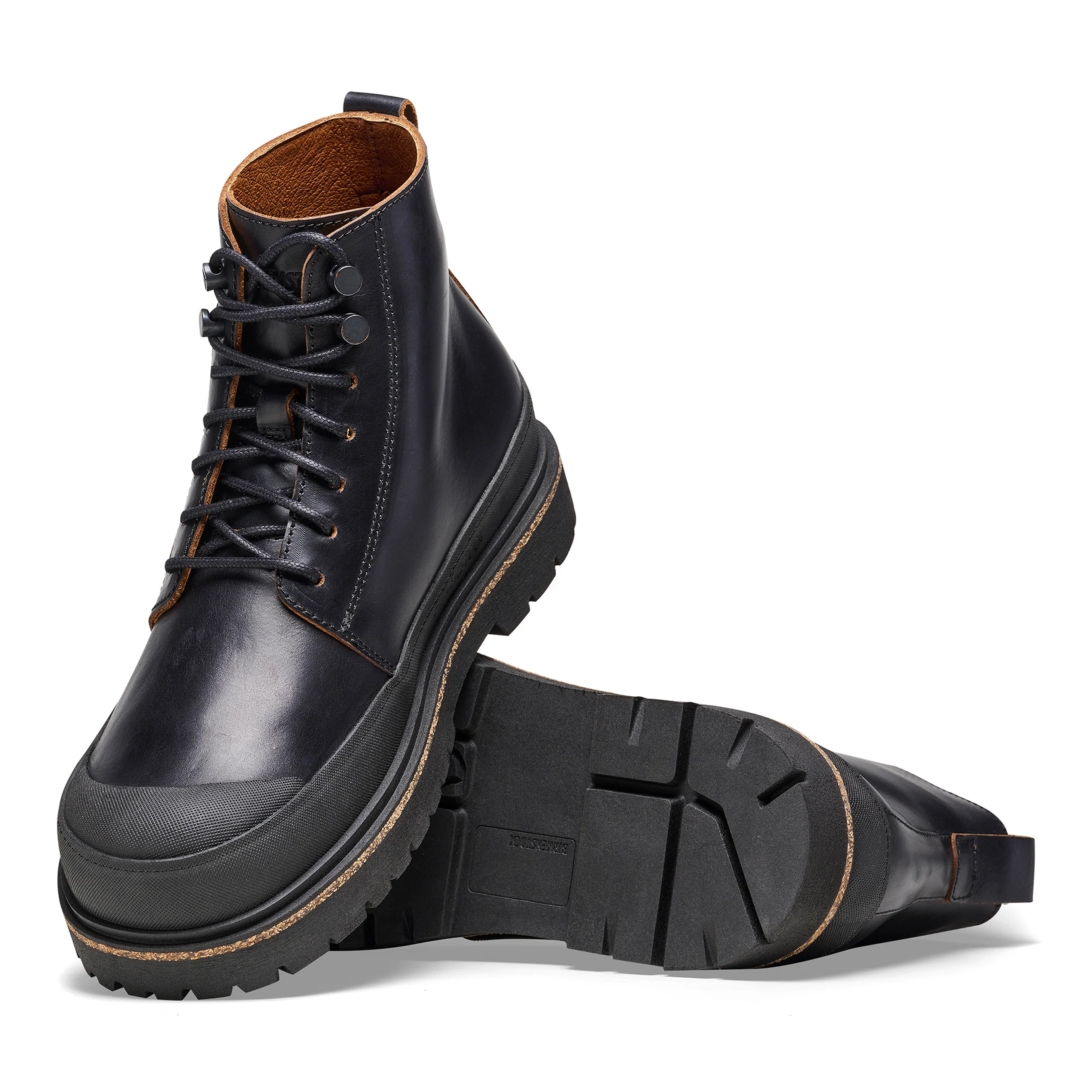 Prescott Mens Black Natural Leather - Image 3