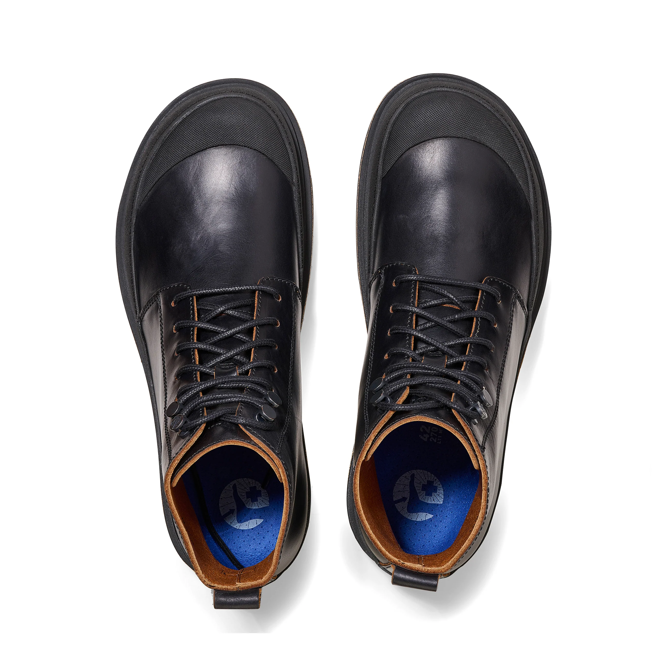 Prescott Mens Black Natural Leather - Image 4