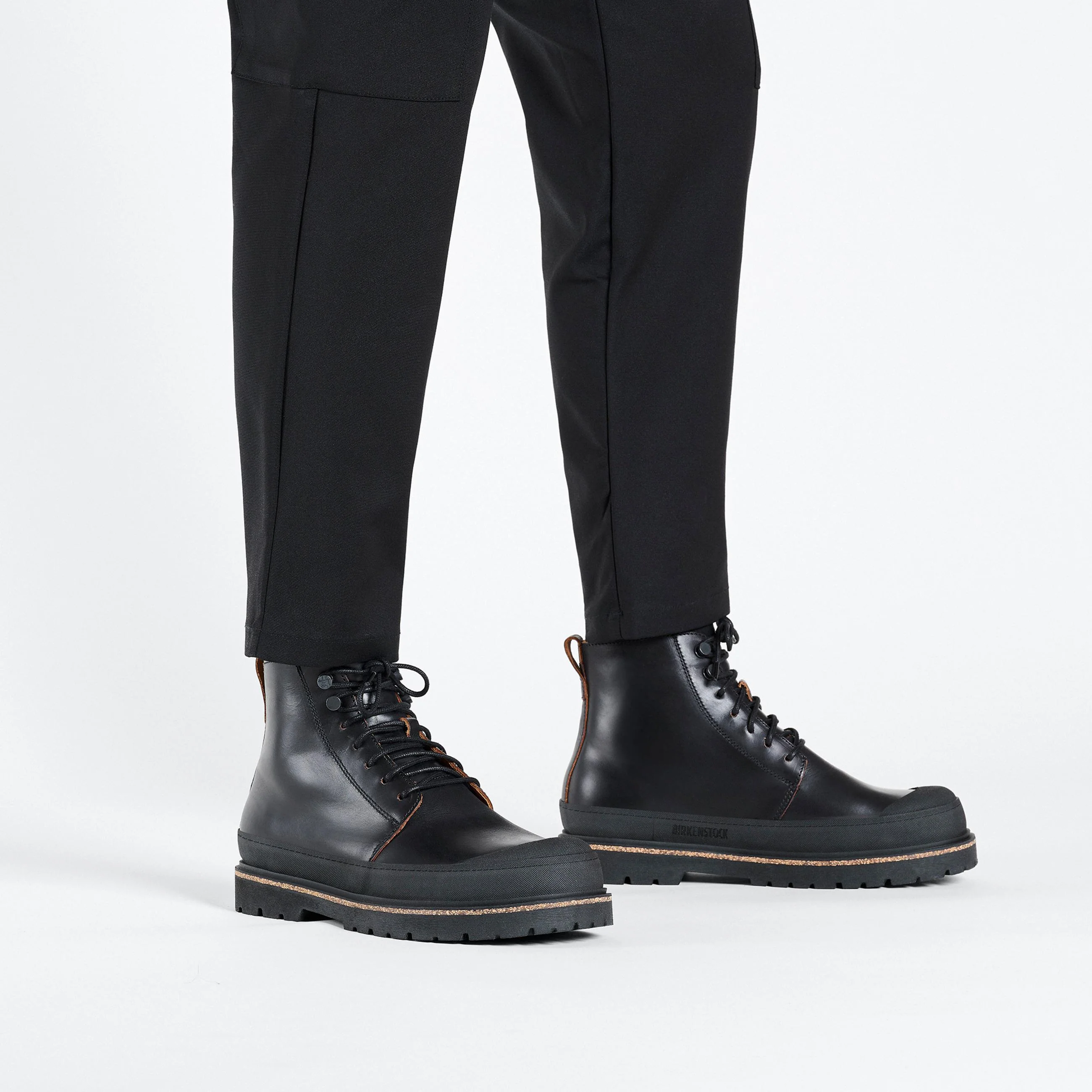 Prescott Mens Black Natural Leather - Image 5