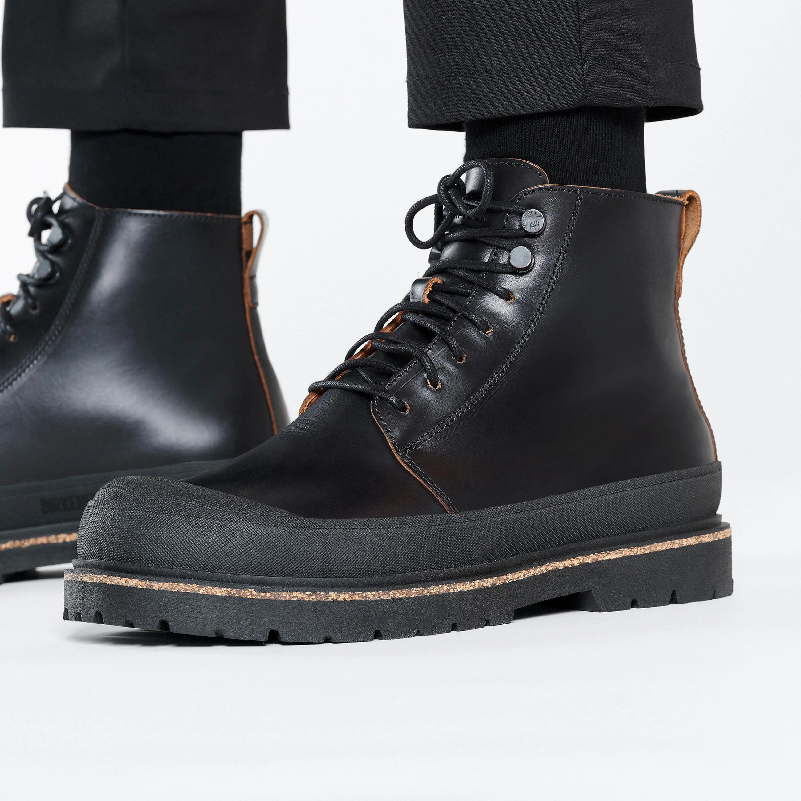 Prescott Mens Black Natural Leather - Image 6