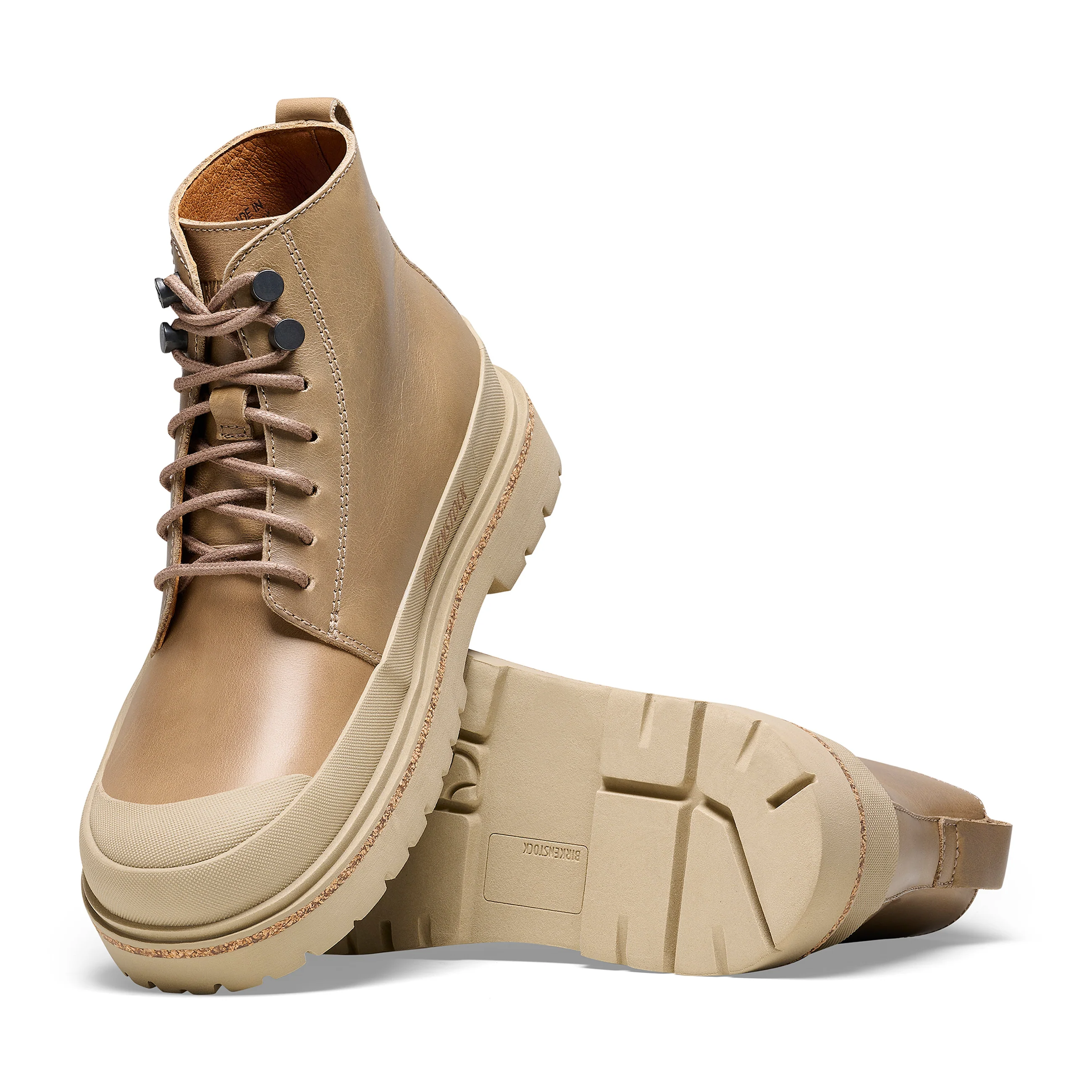 Prescott Mens Taupe Natural Leather - Image 3