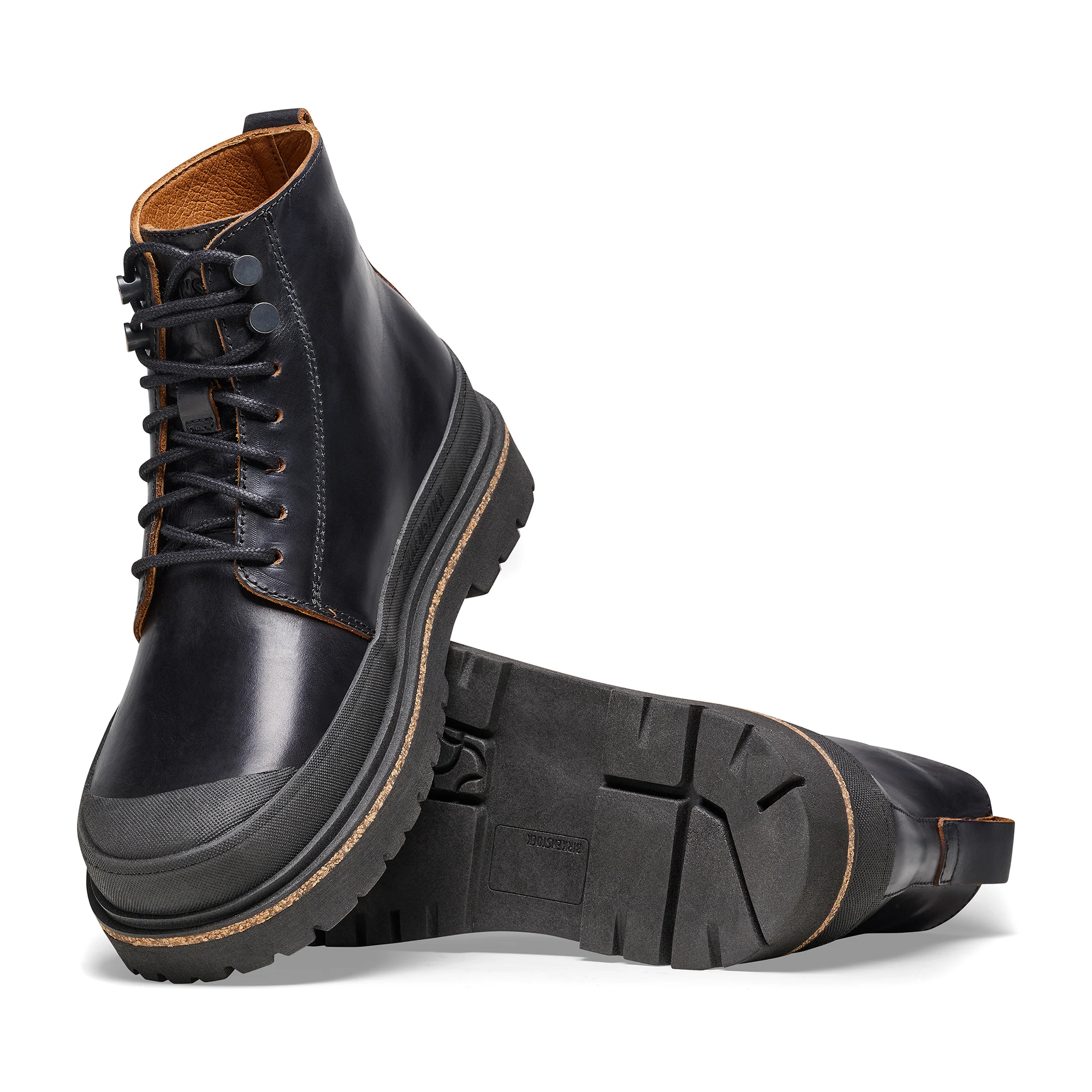 Prescott Womens Black Natural Leather - Image 3