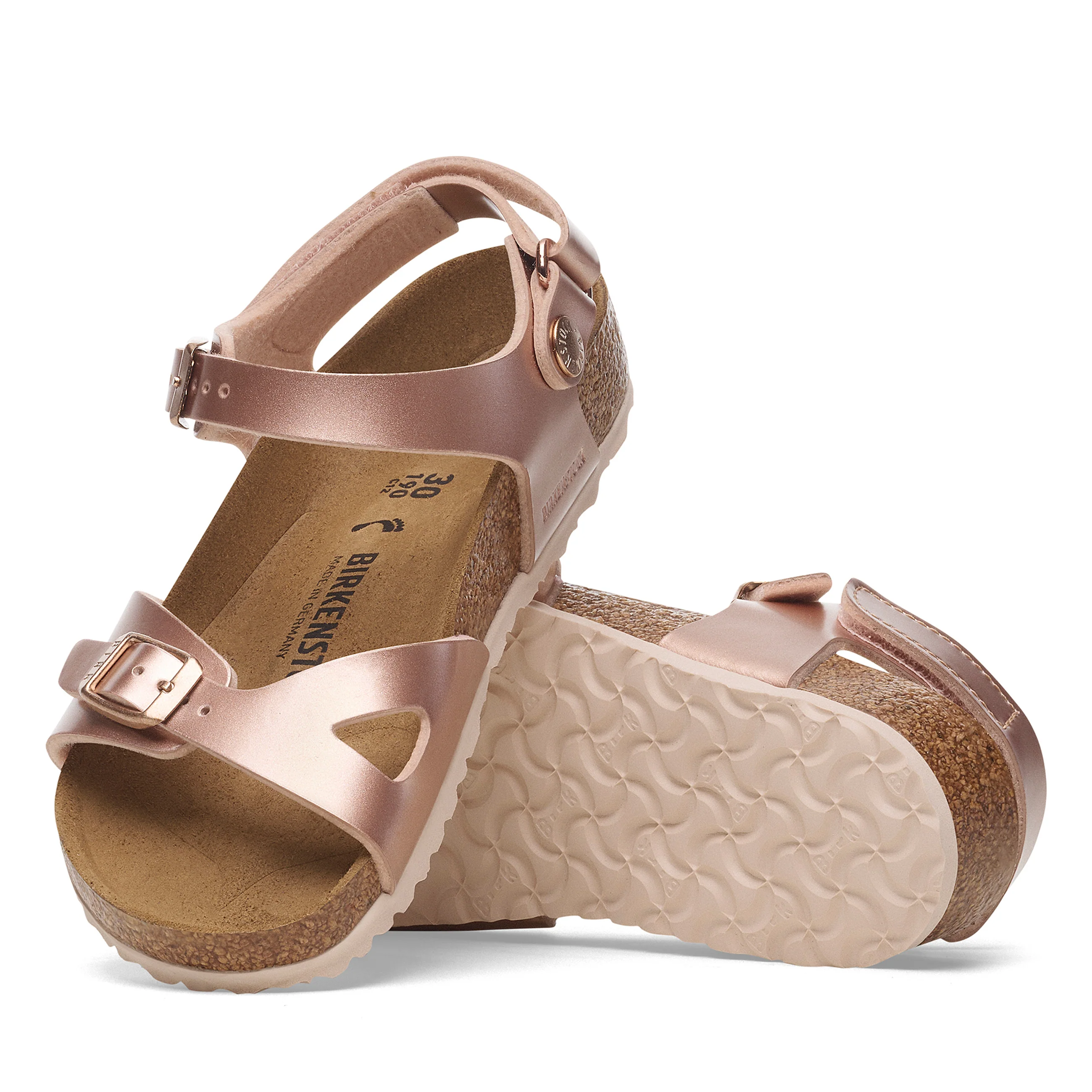 Rio Kids Adjustable Strap Electric Metallic Copper Birko-Flor - Image 4