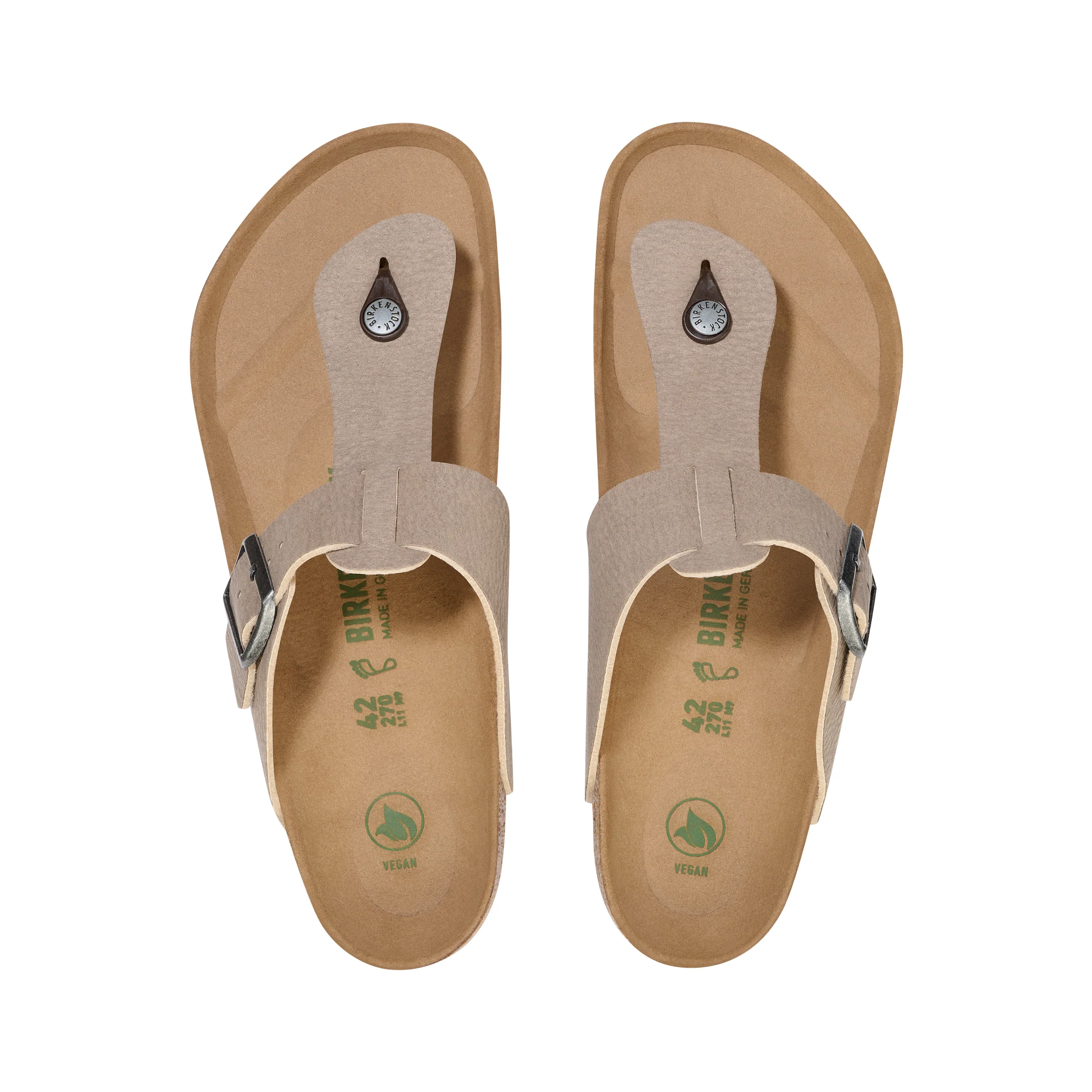 Safaga Desert Dust Vegan Espresso/Grey Taupe Synthetic Soft Birki - Image 3