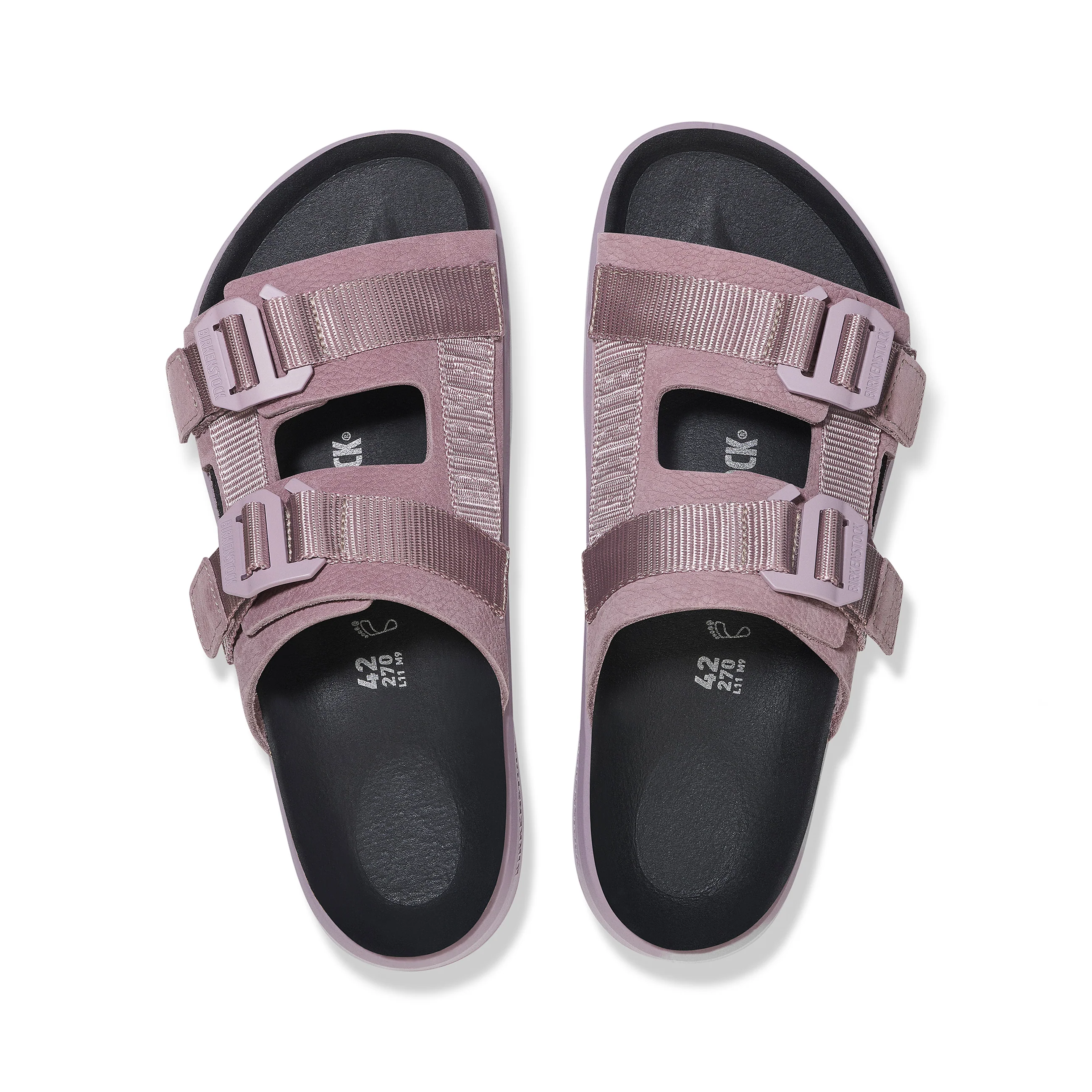 Shinjuku 2 Strap Faded Purple Nubuck Leather/Textile - Image 3