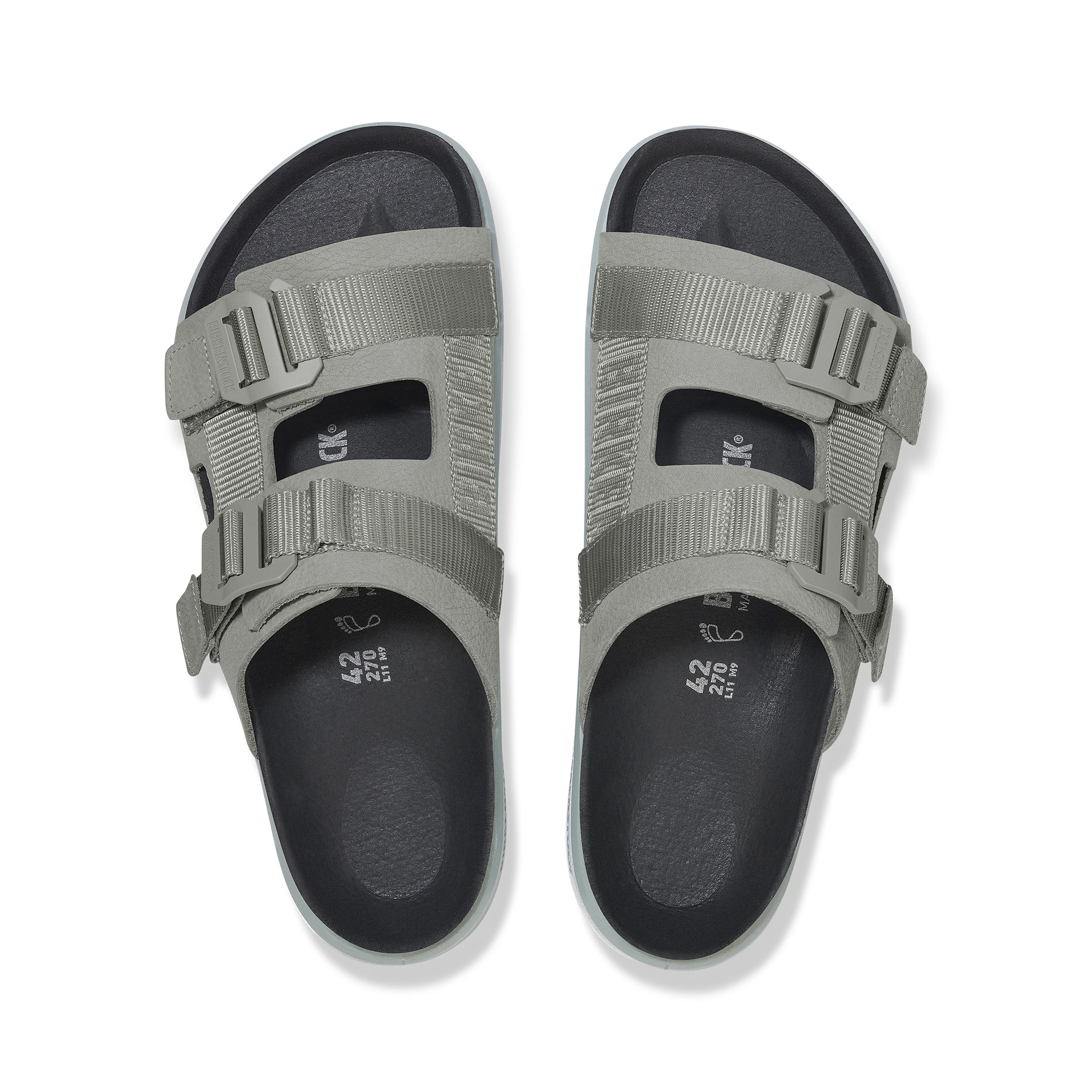 Shinjuku 2 Strap Pure Sage Nubuck Leather/Textile - Image 3