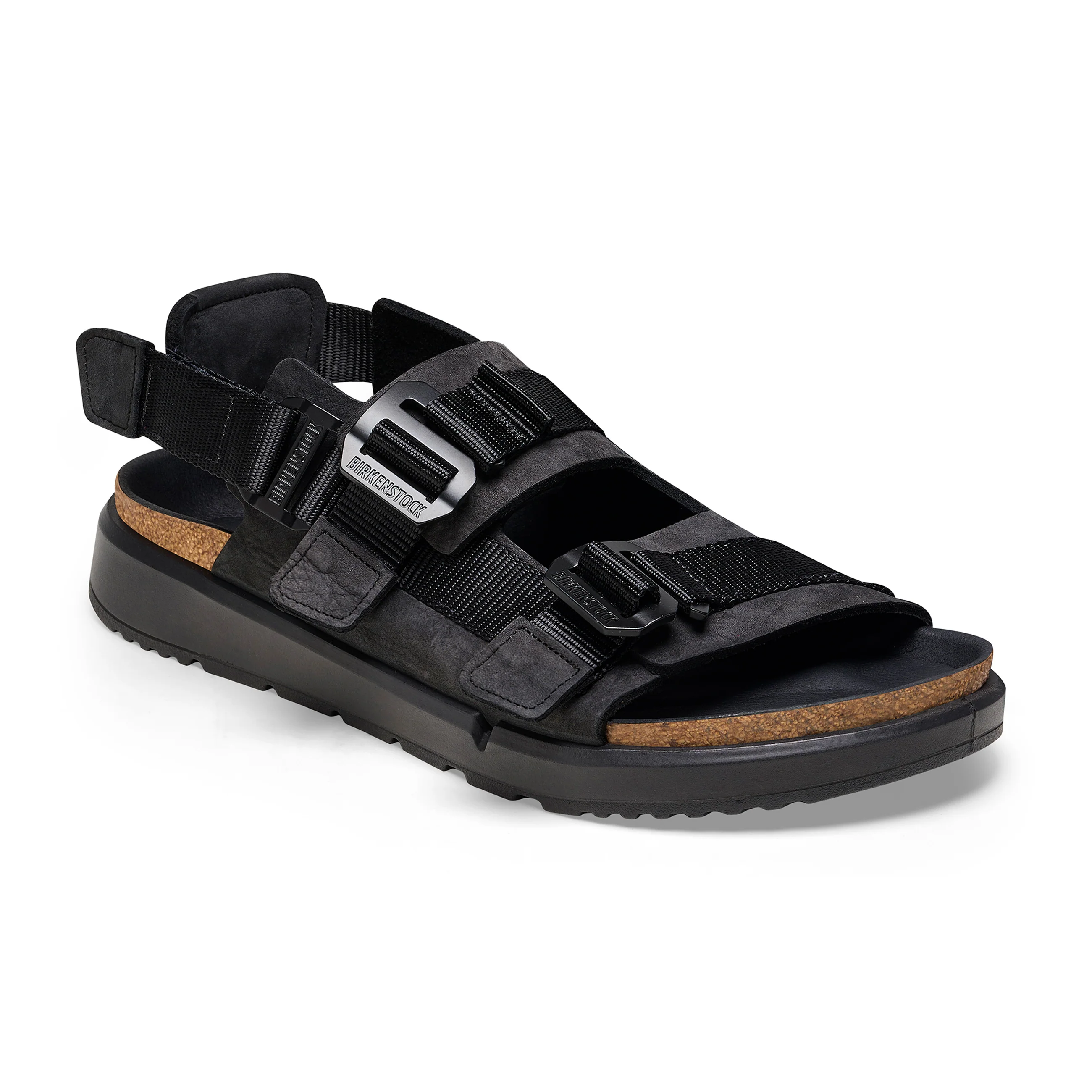 Shinjuku Black Nubuck Leather/Textile