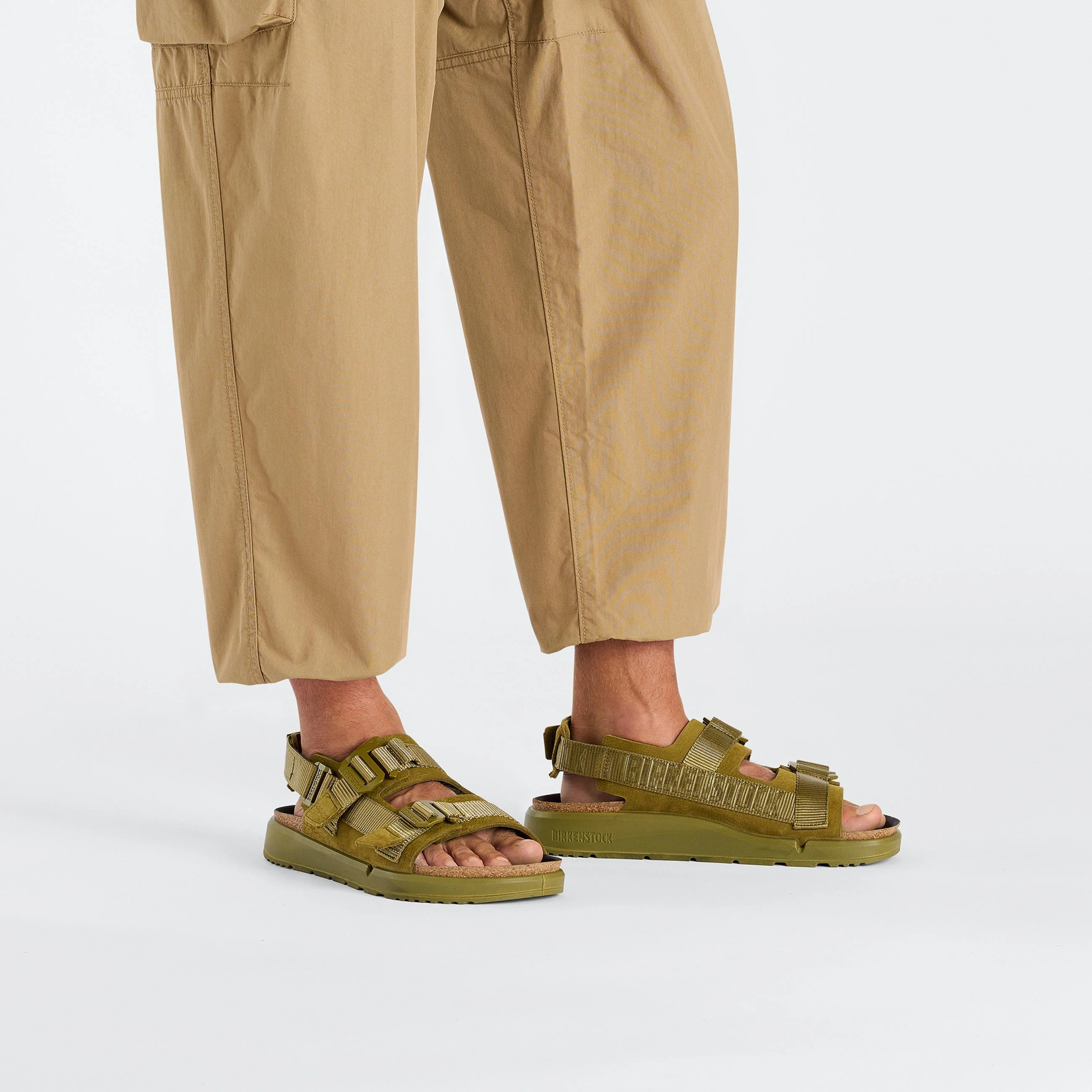 Shinjuku Pine Green Nubuck Leather/Textile - Image 5