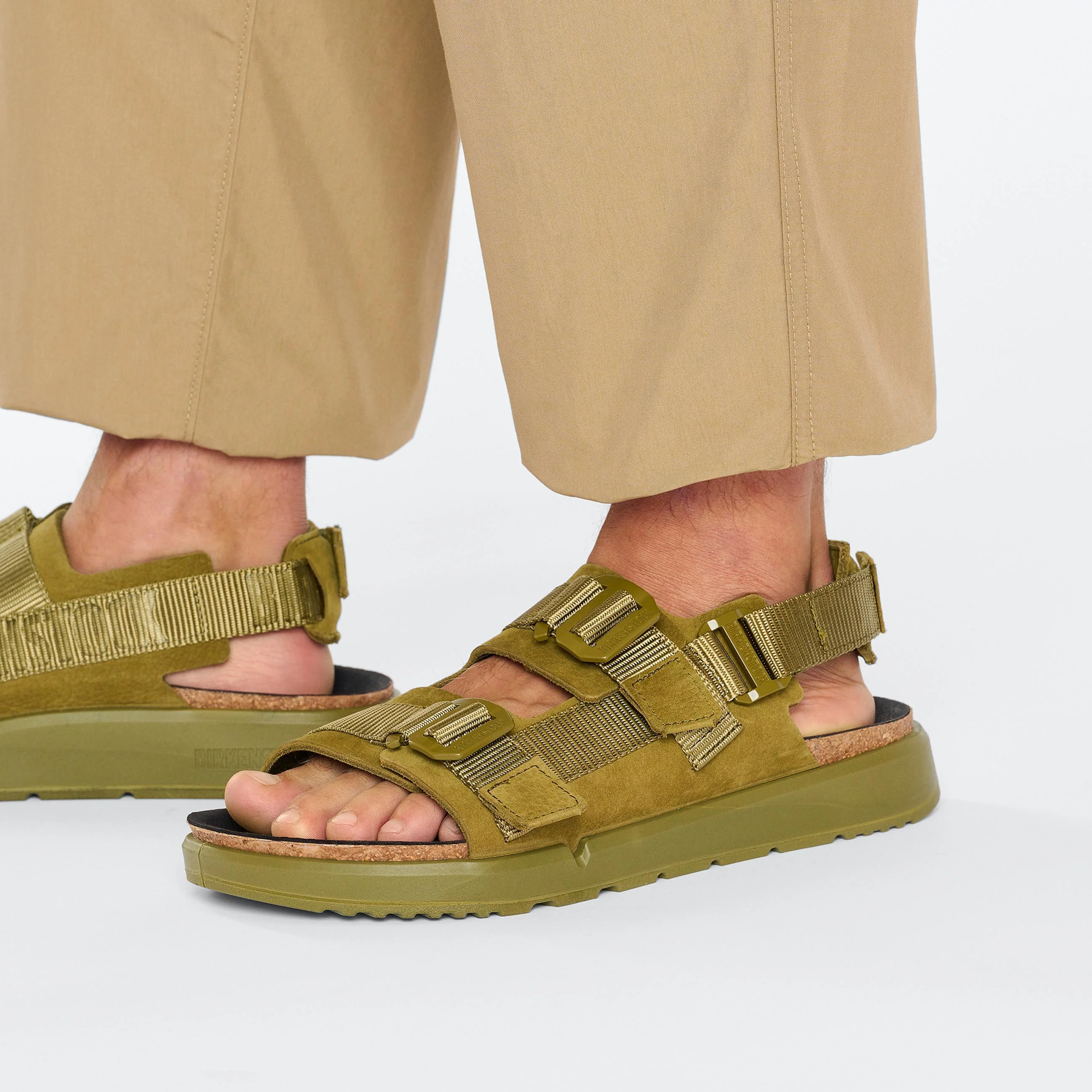 Shinjuku Pine Green Nubuck Leather/Textile - Image 6