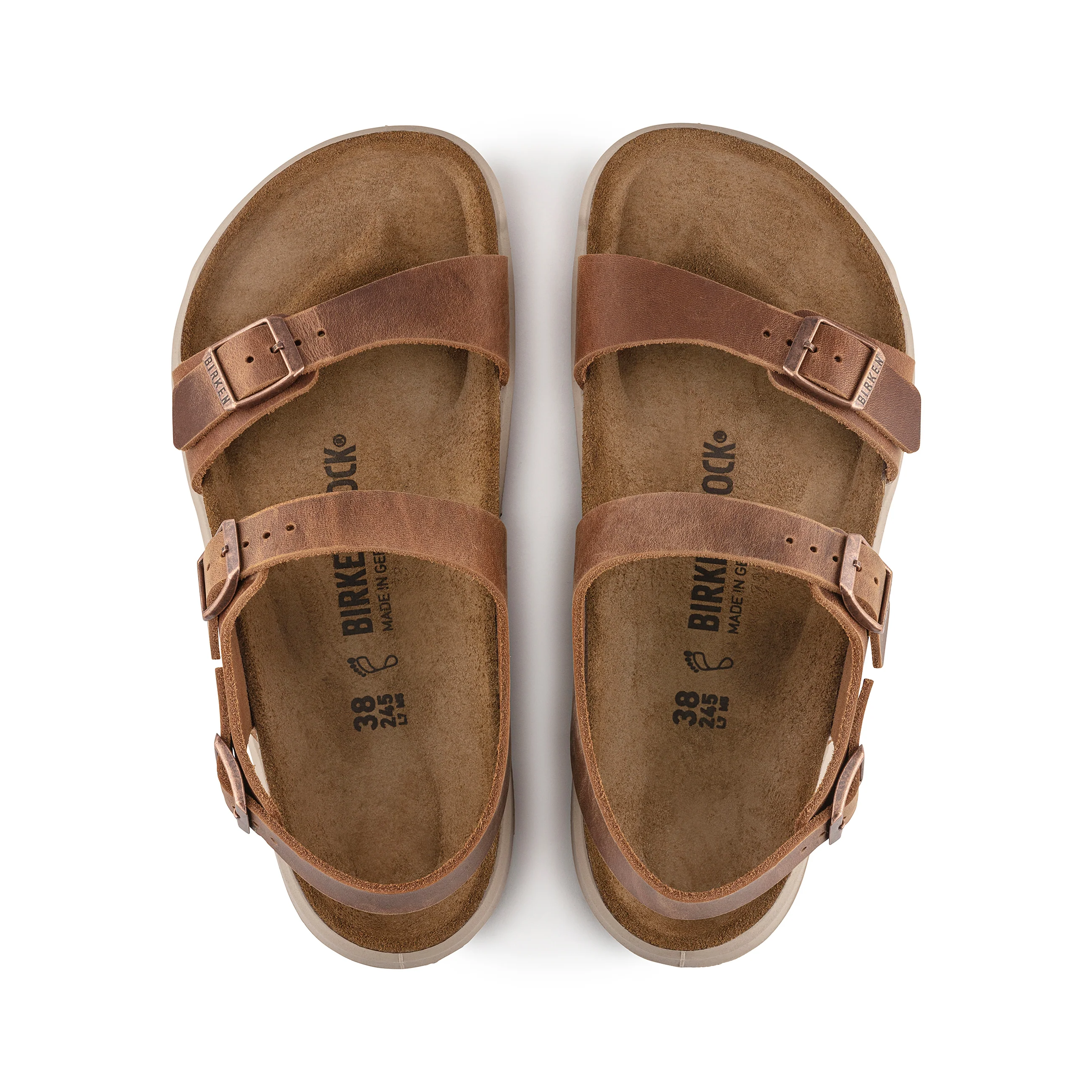 Sonora Cross Town Arctic Ginger Brown Waxy Leather - Image 3