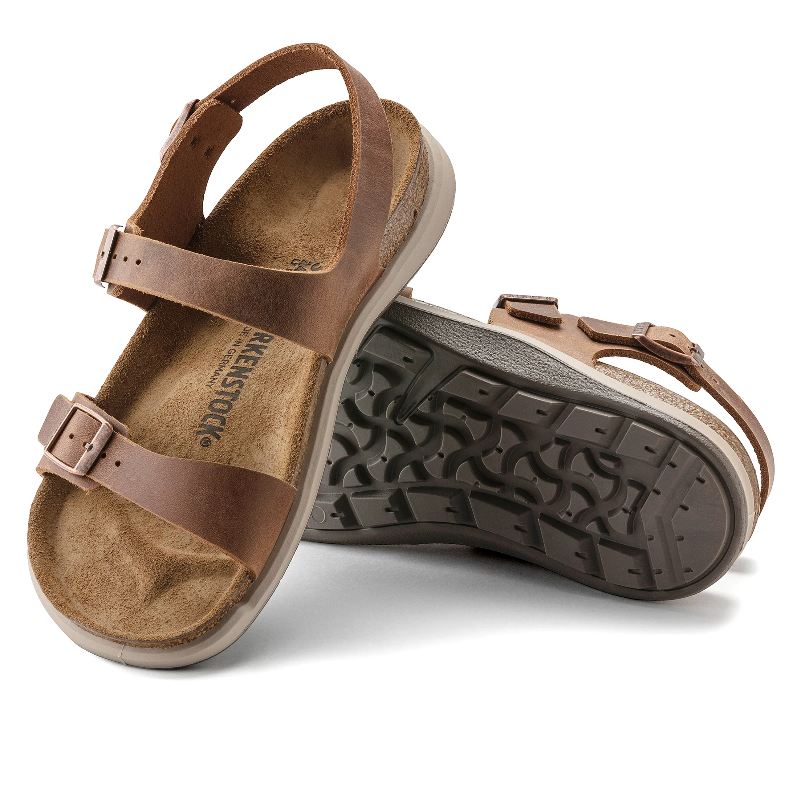 Sonora Cross Town Arctic Ginger Brown Waxy Leather - Image 4