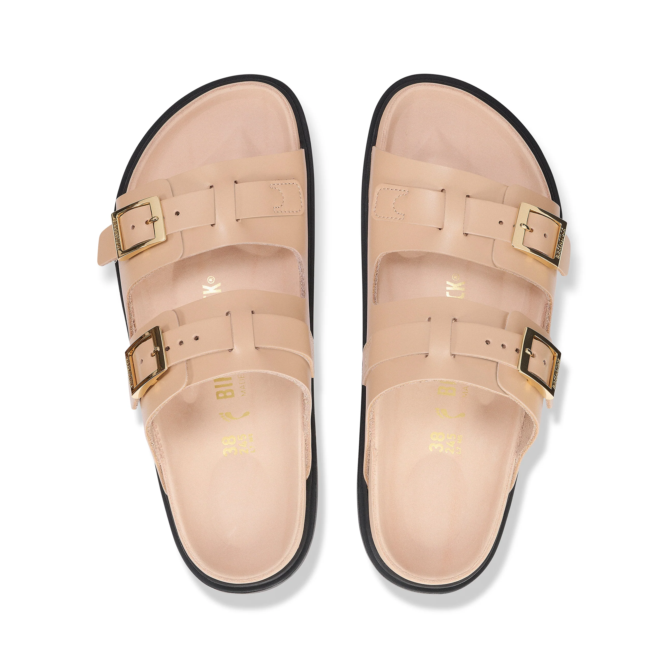 St. Barths Exquisite New Beige Natural Leather - Image 3
