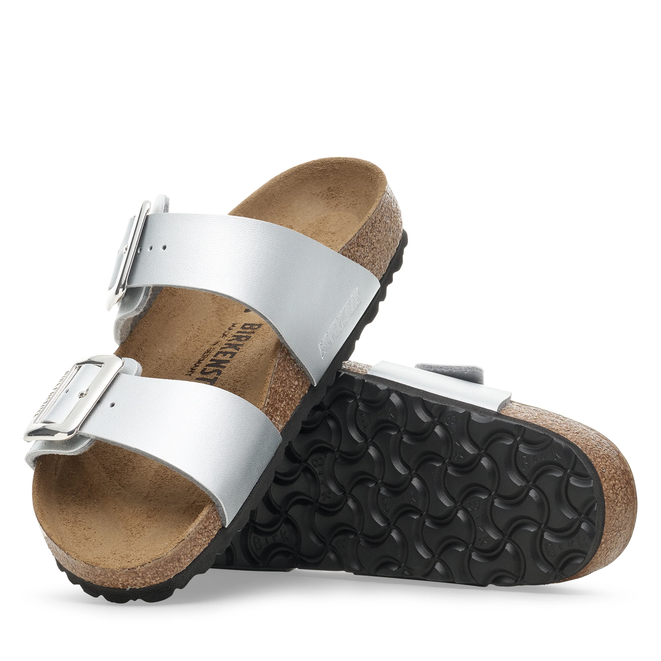 Sydney Cushion Buckle Silver Birko-Flor - Image 4