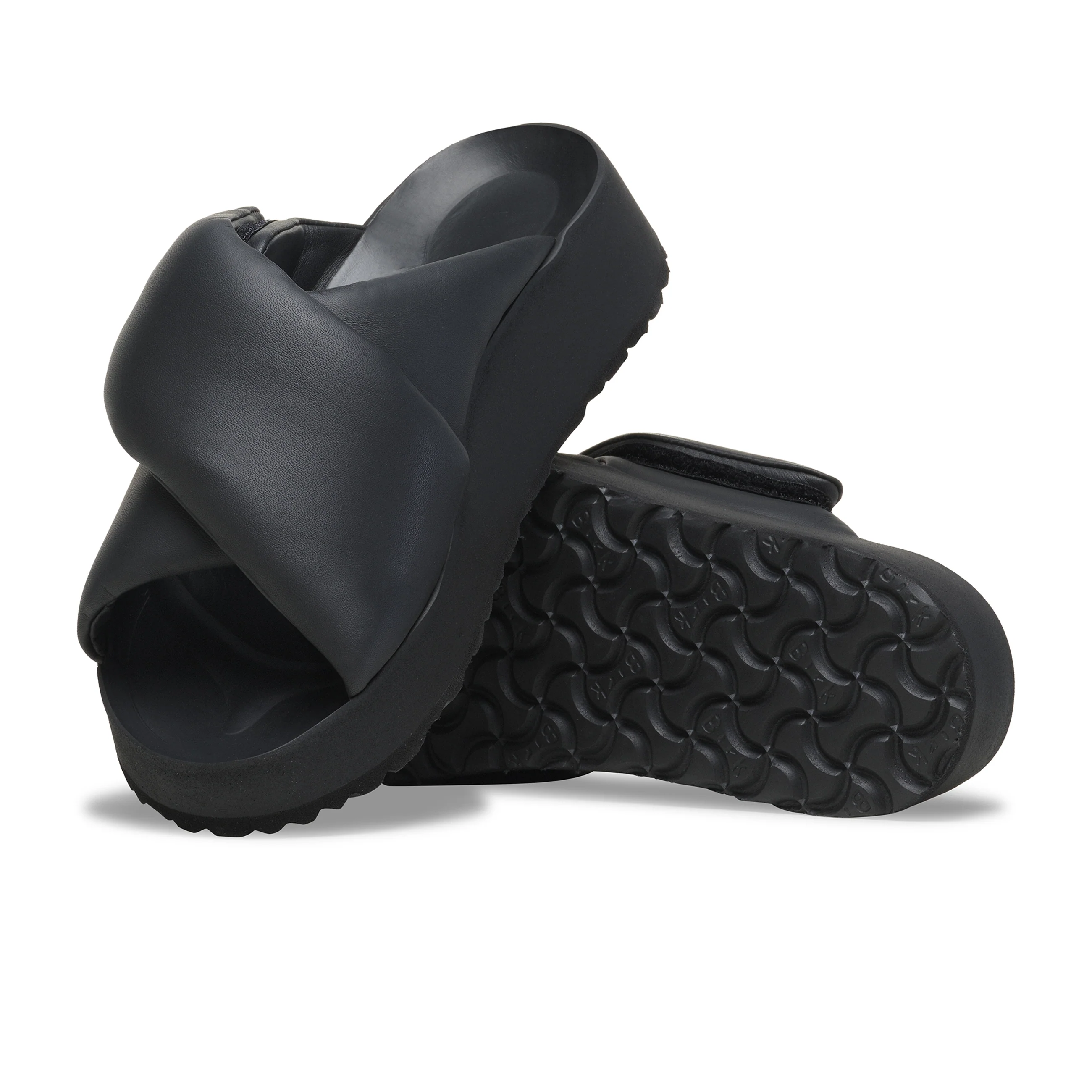 Theda Cross Strap Black Smooth Leather - Image 3