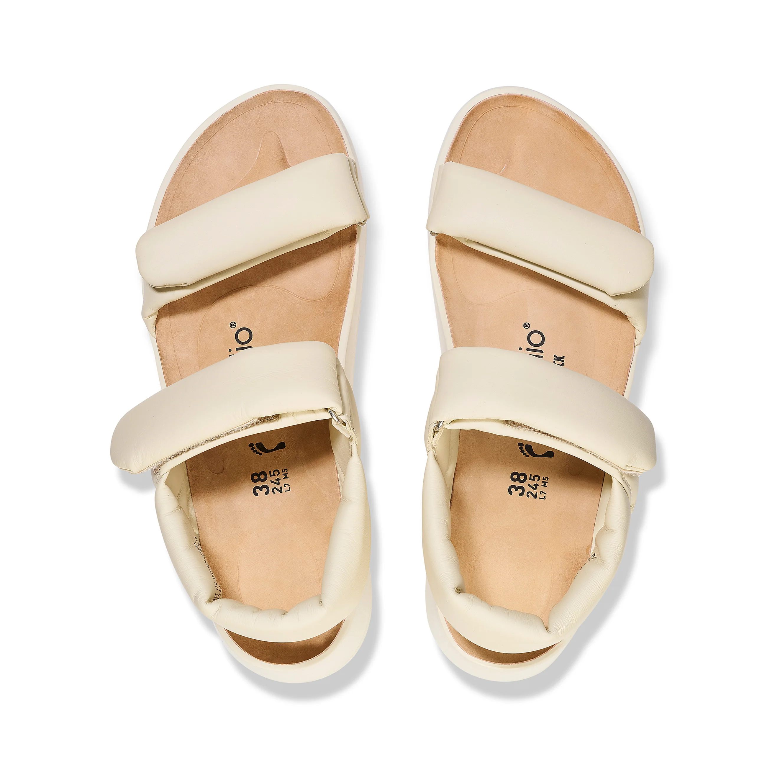 Theda Exquisite Platform Wedge Ecru Smooth Leather - Image 3
