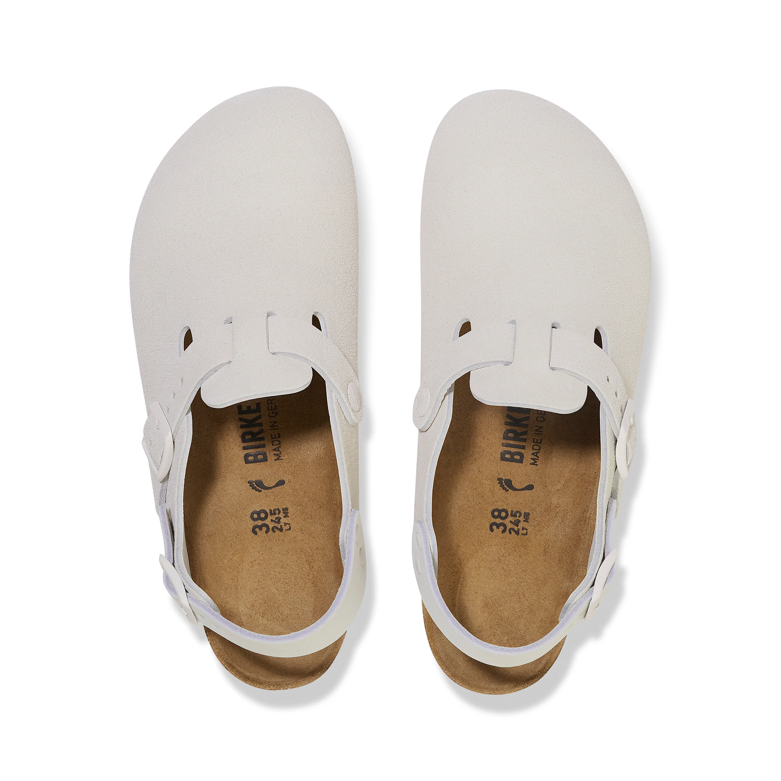 Tokio Antique White Suede Leather - Image 3