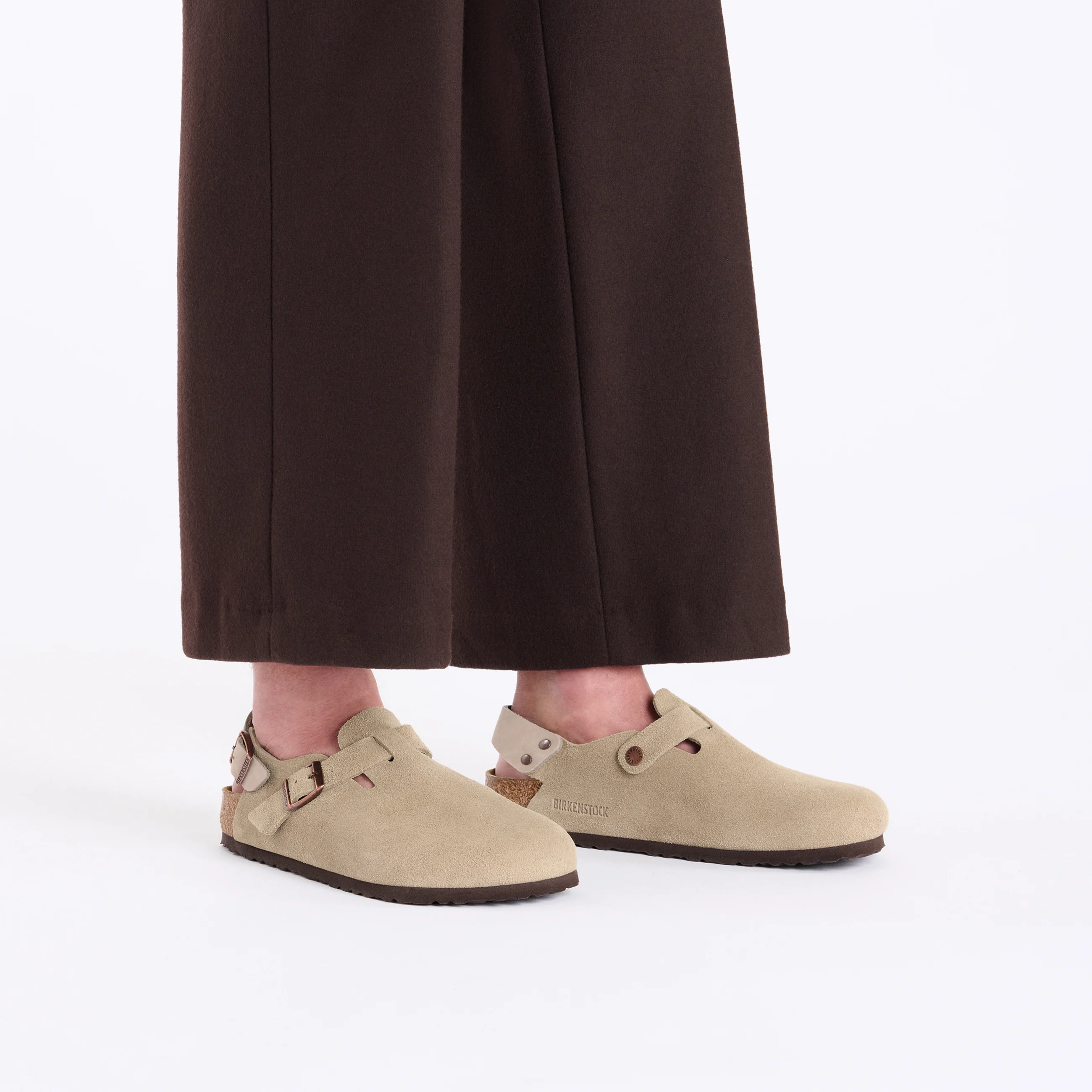 Tokio Taupe Suede Leather - Image 4