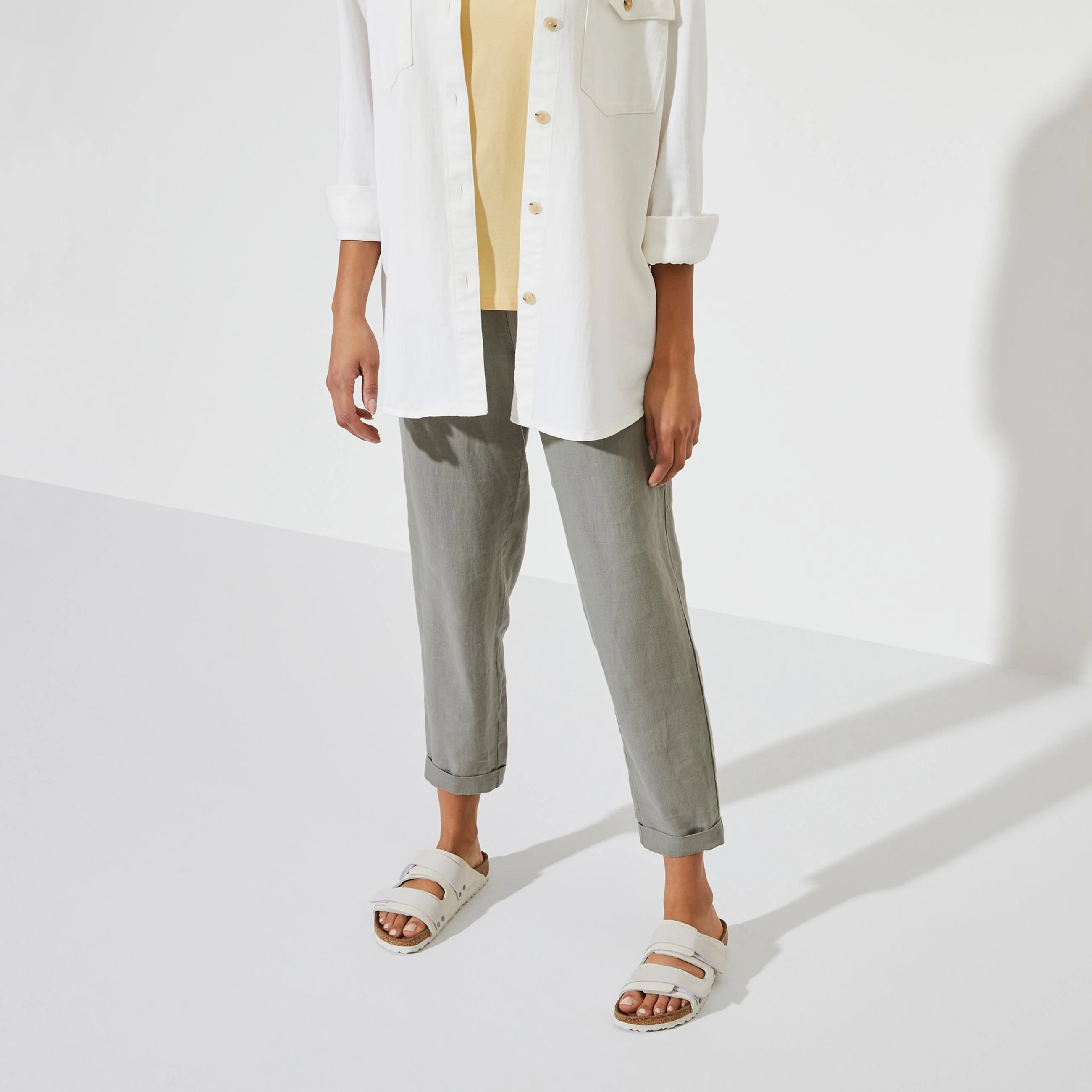Uji Antique White Suede Leather - Image 5