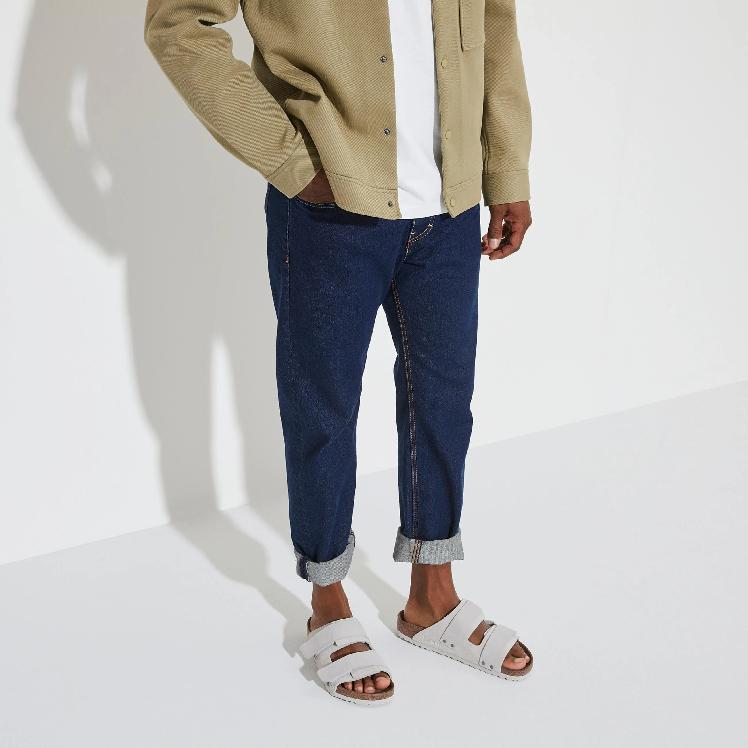 Uji Antique White Suede Leather - Image 6