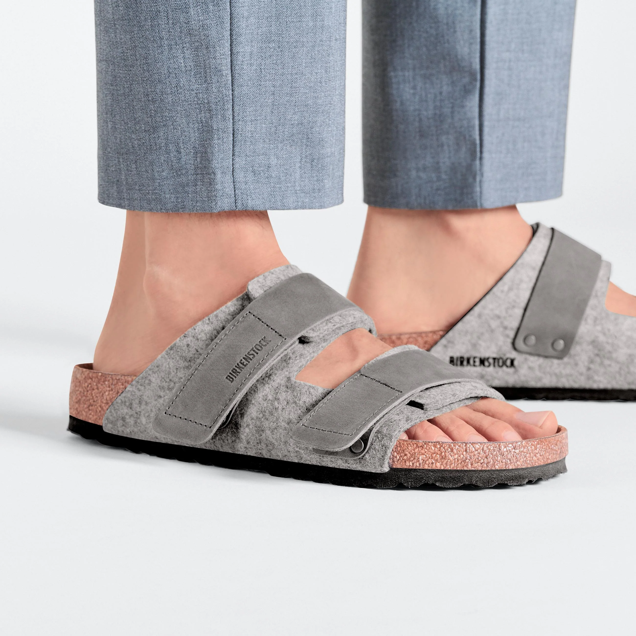 Uji Authentic Felt Light Grey Oiled Leather/Felt - Image 6