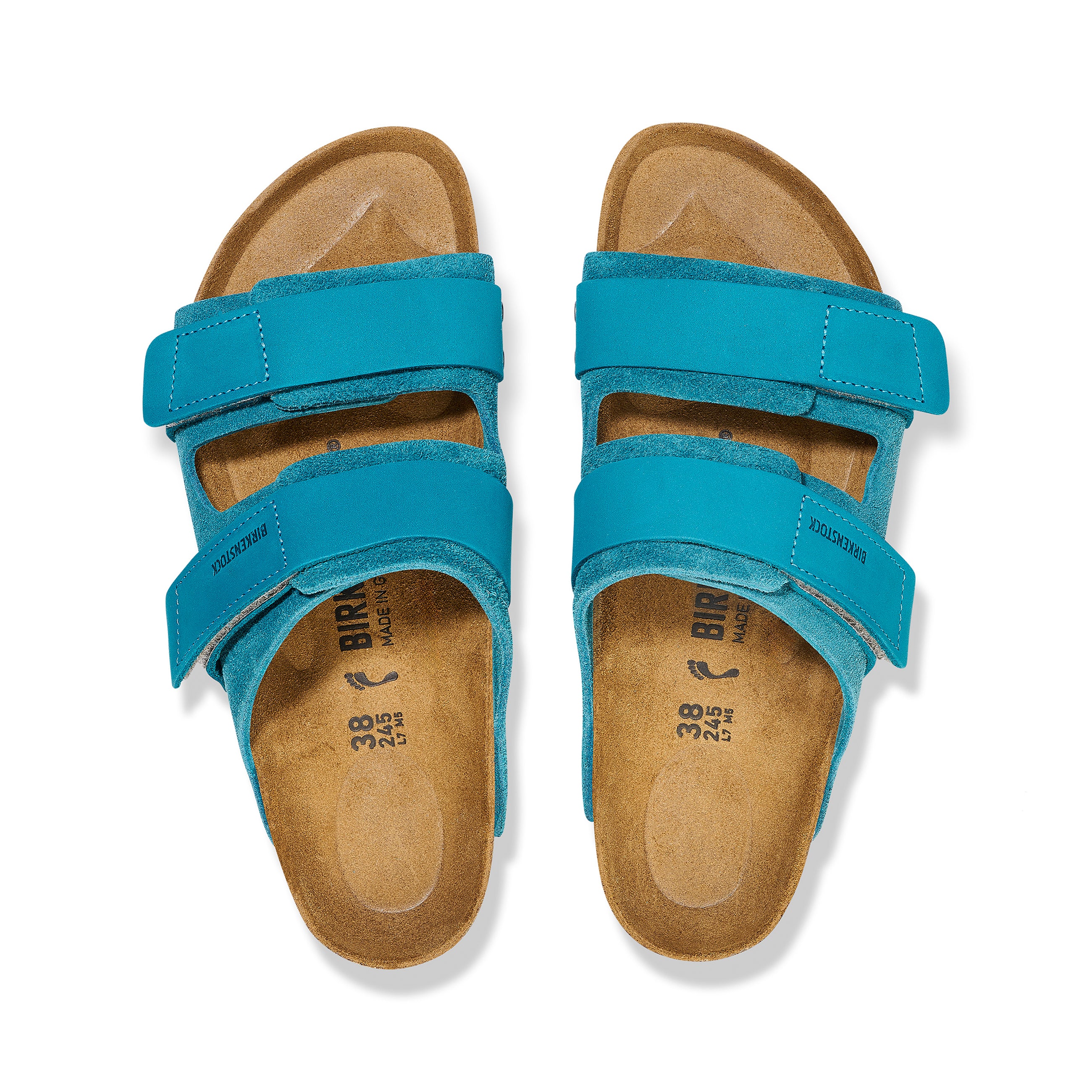 Uji Deep Turquoise Nubuck/Suede Leather - Image 3