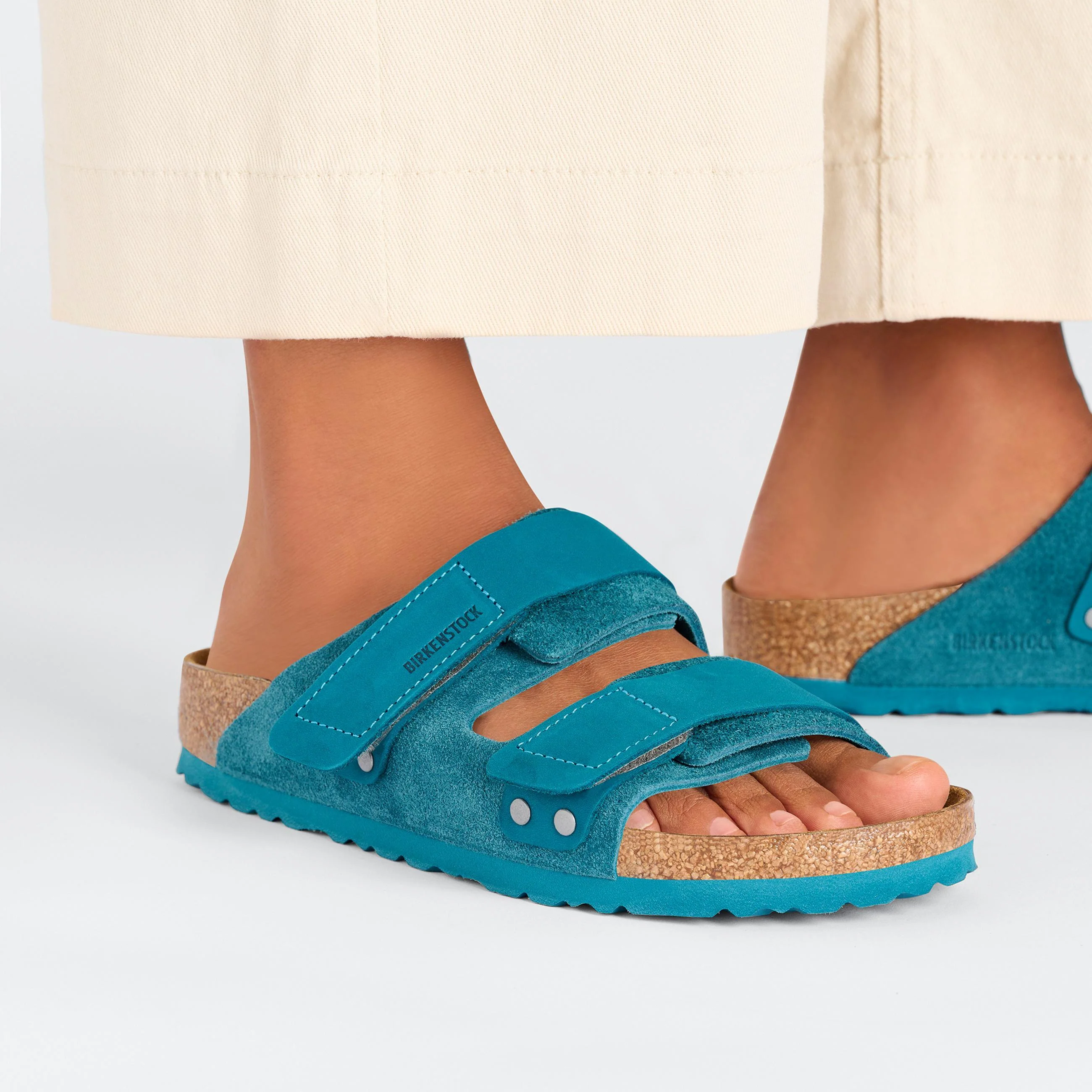 Uji Deep Turquoise Nubuck/Suede Leather - Image 6