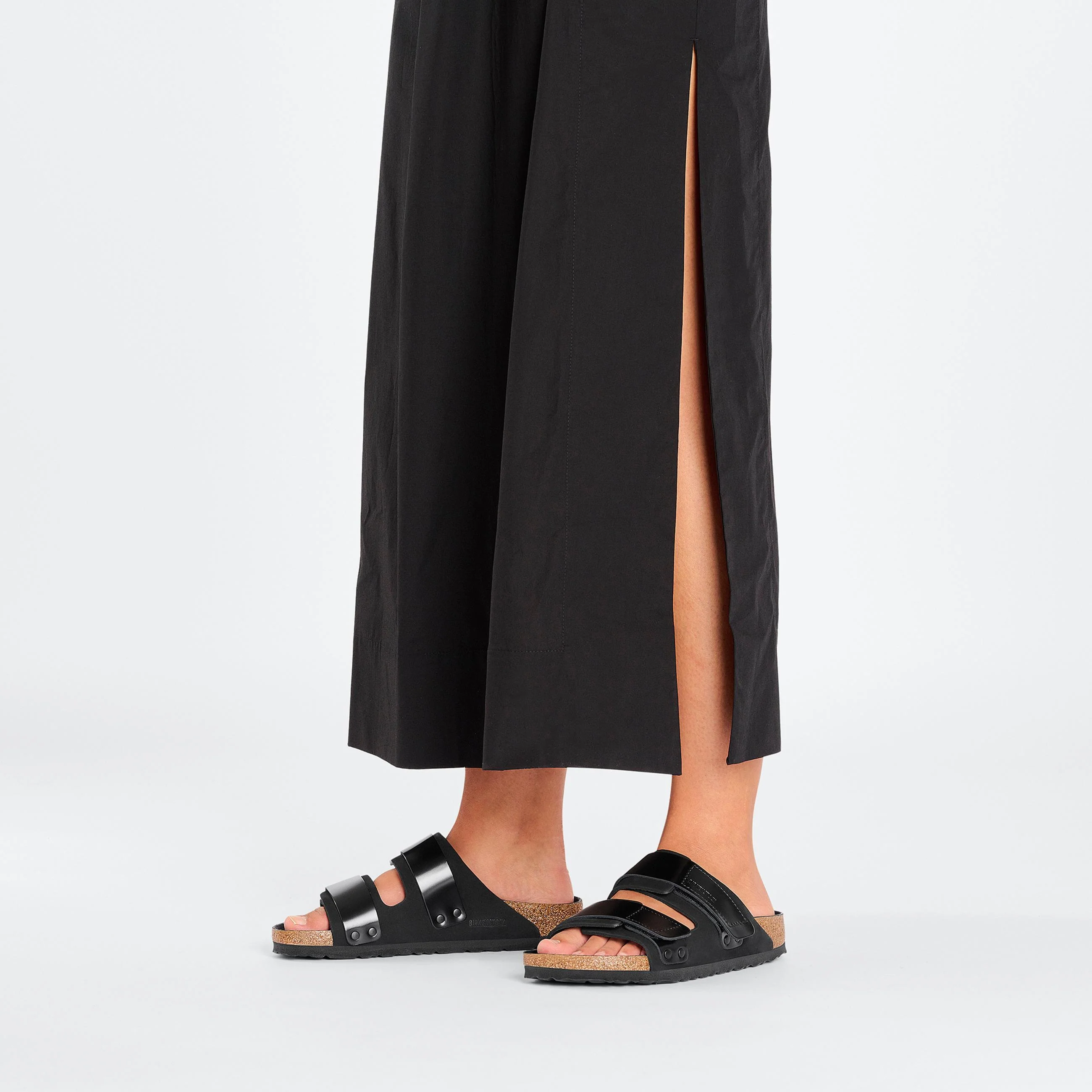 Uji High Shine Black Nubuck Leather - Image 5