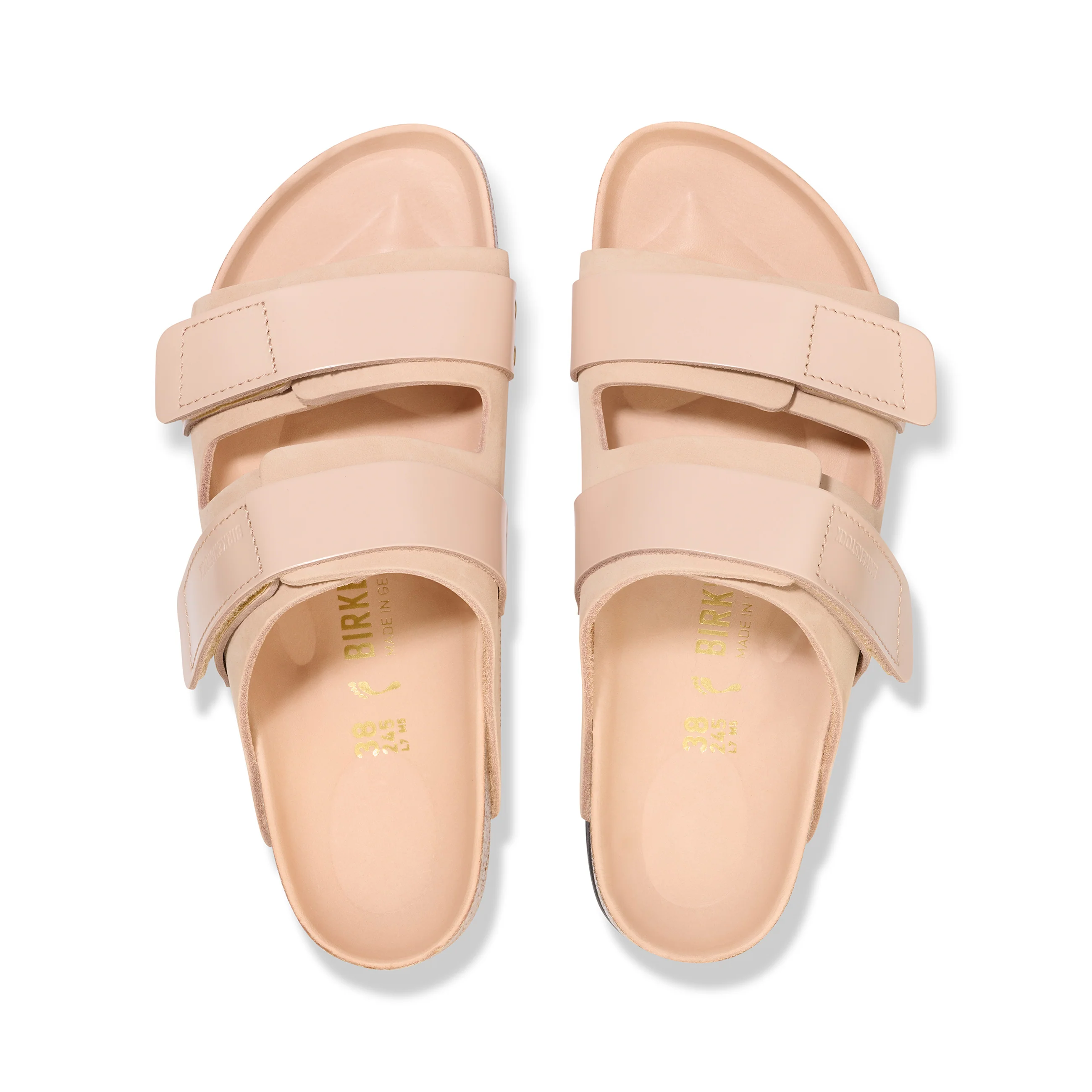 Uji High Shine New Beige Nubuck Leather - Image 3