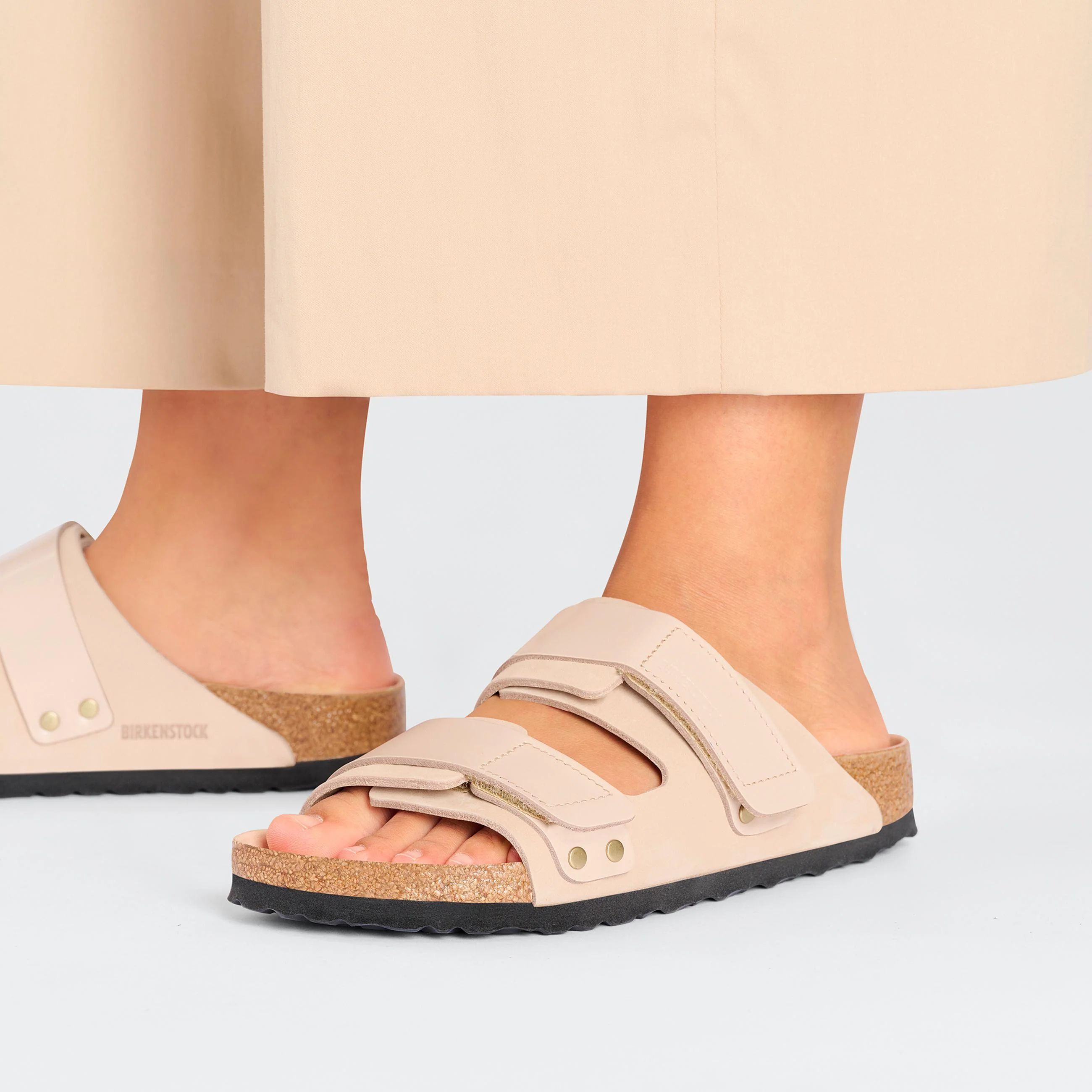 Uji High Shine New Beige Nubuck Leather - Image 6