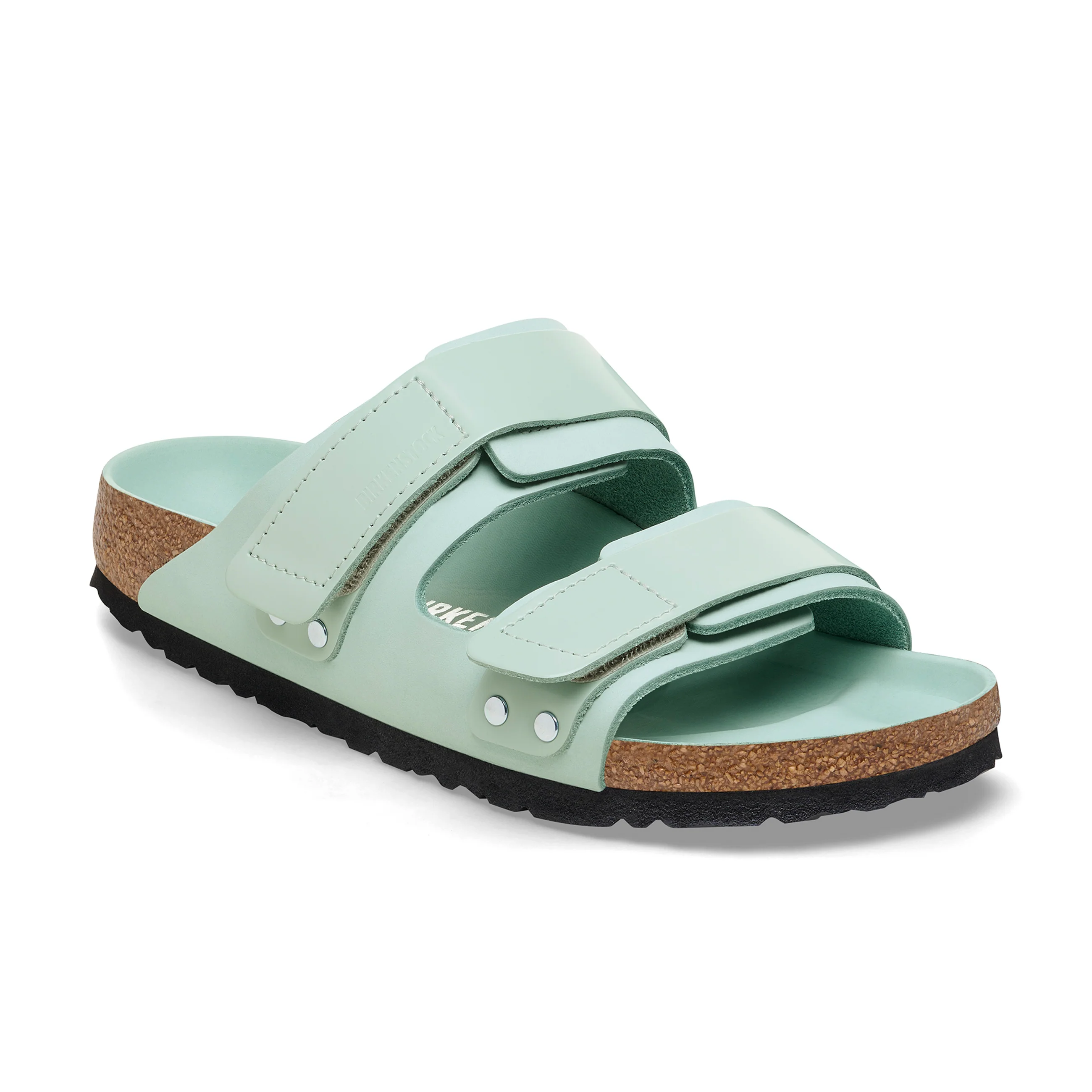 Uji High Shine Surf Green Nubuck Leather