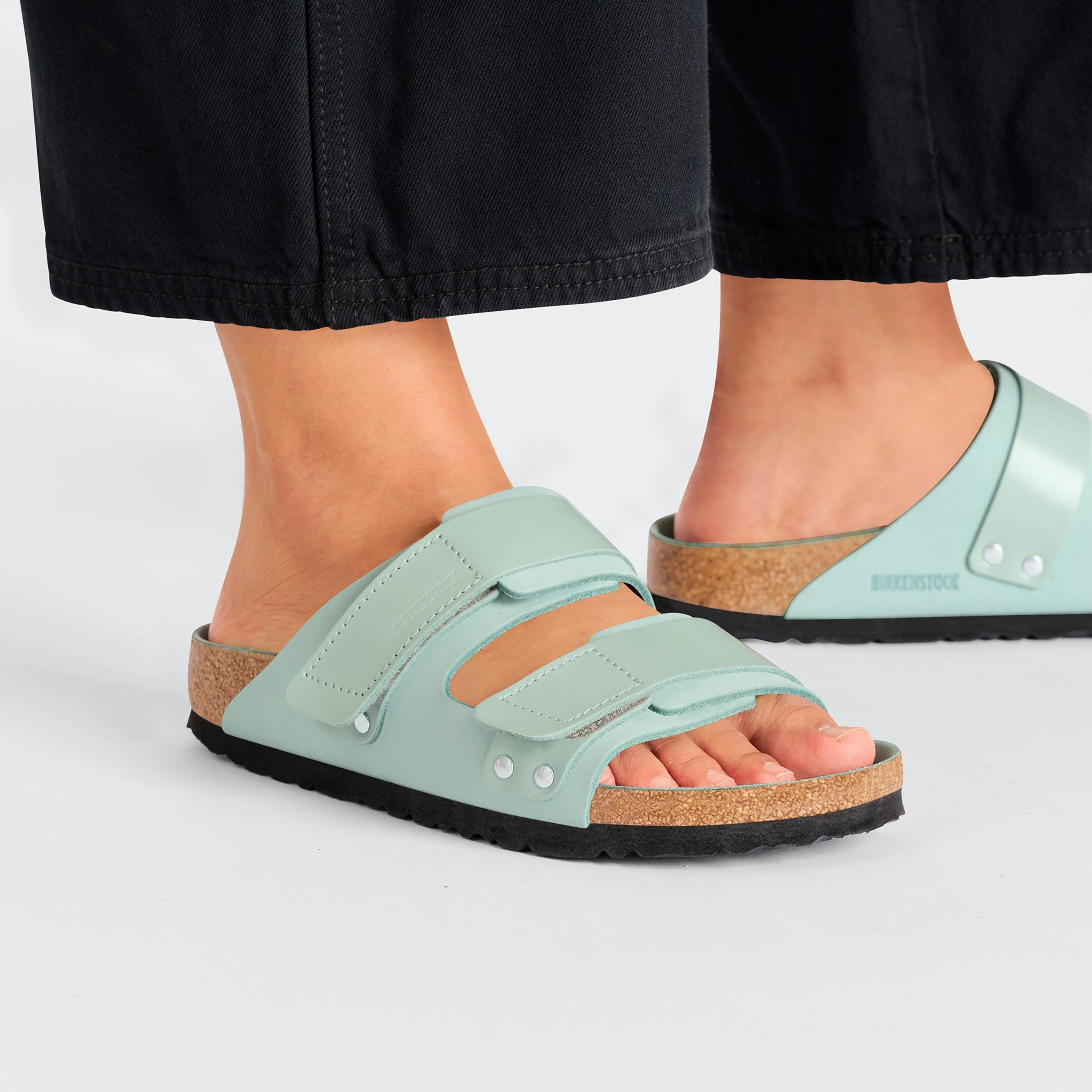 Uji High Shine Surf Green Nubuck Leather - Image 6