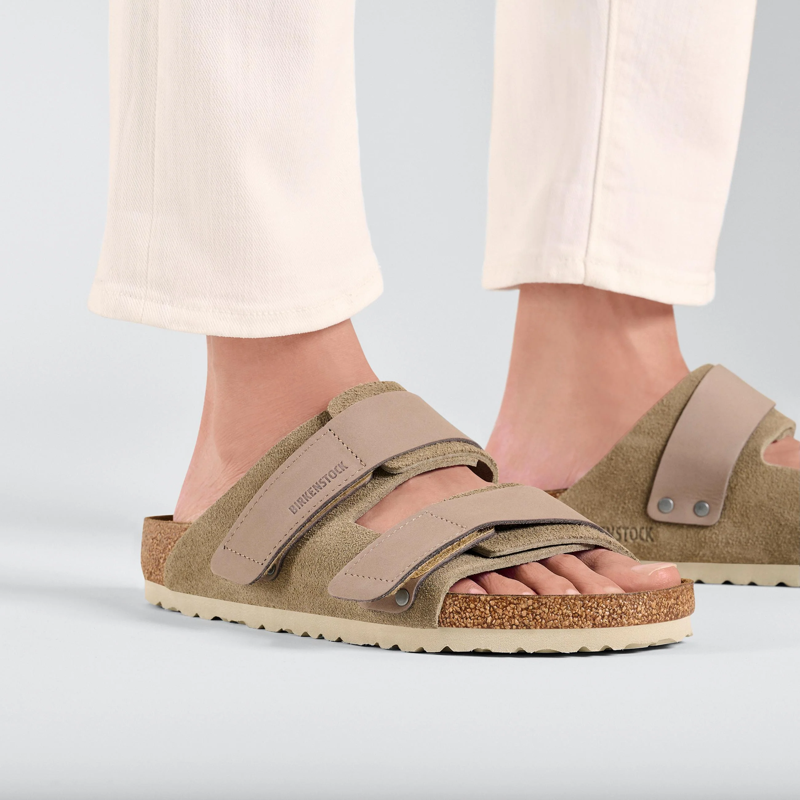 Uji Taupe Nubuck/Suede Leather - Image 6