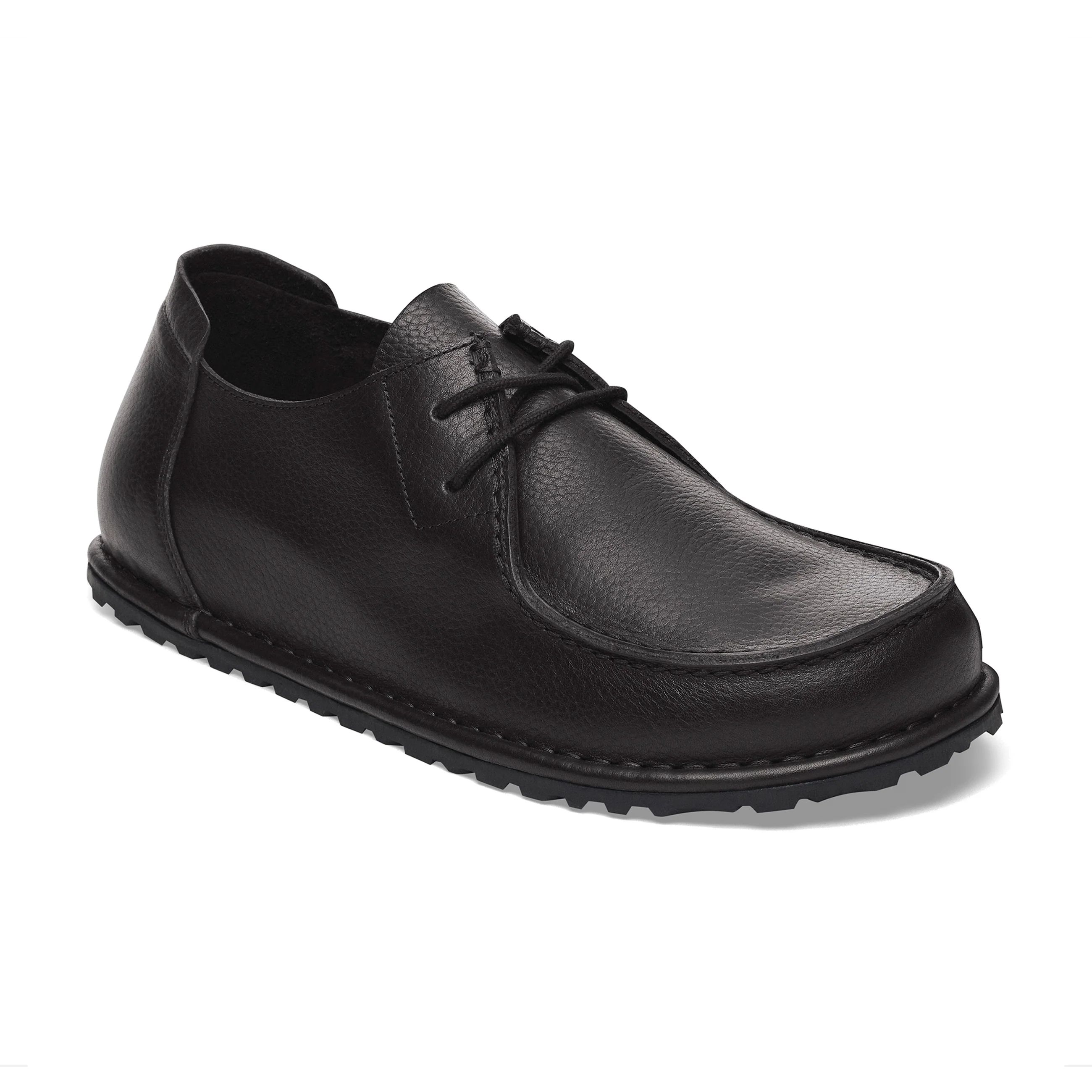 Utti Lace Black Grained Leather
